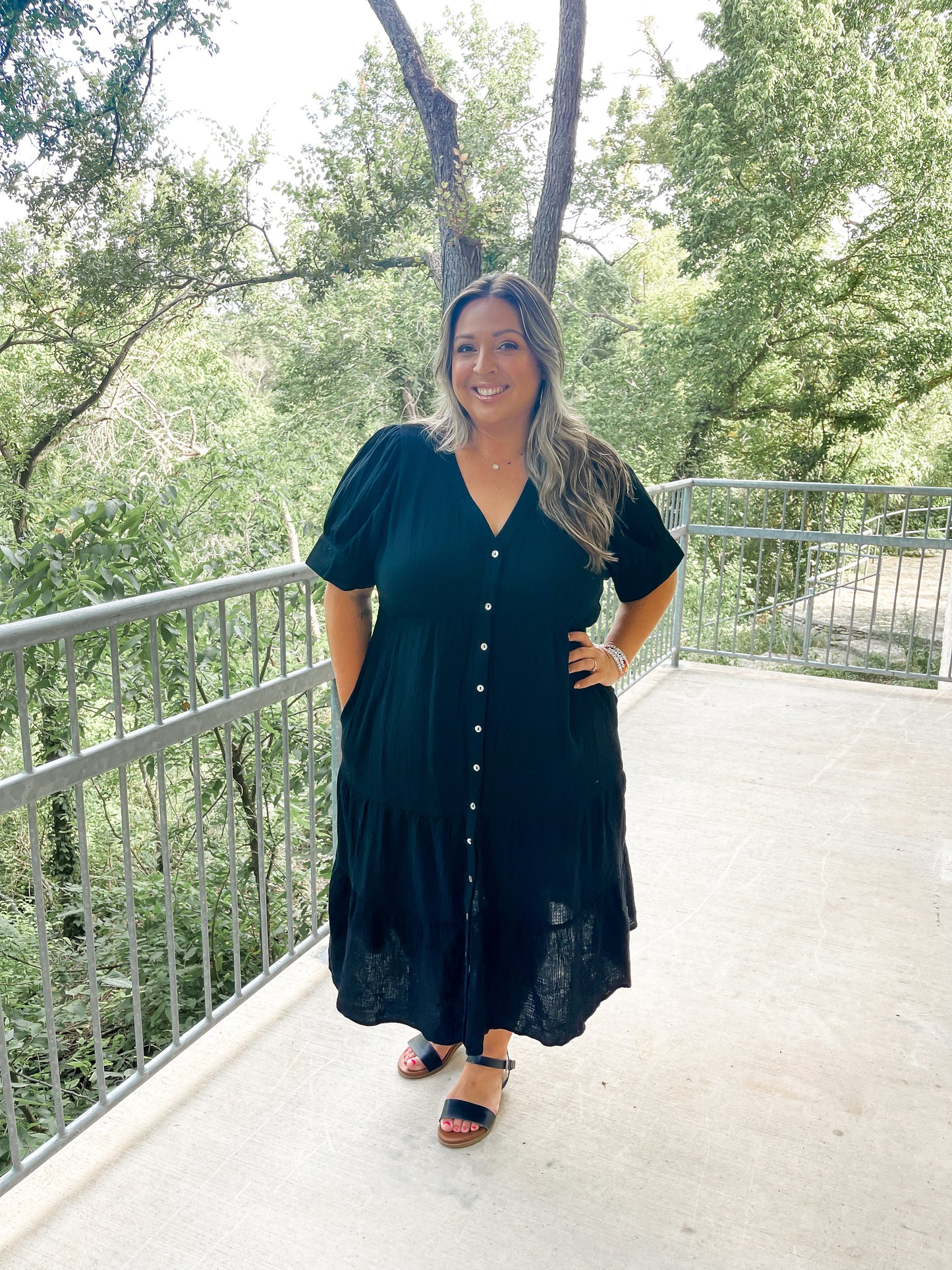 Button Detail Dress