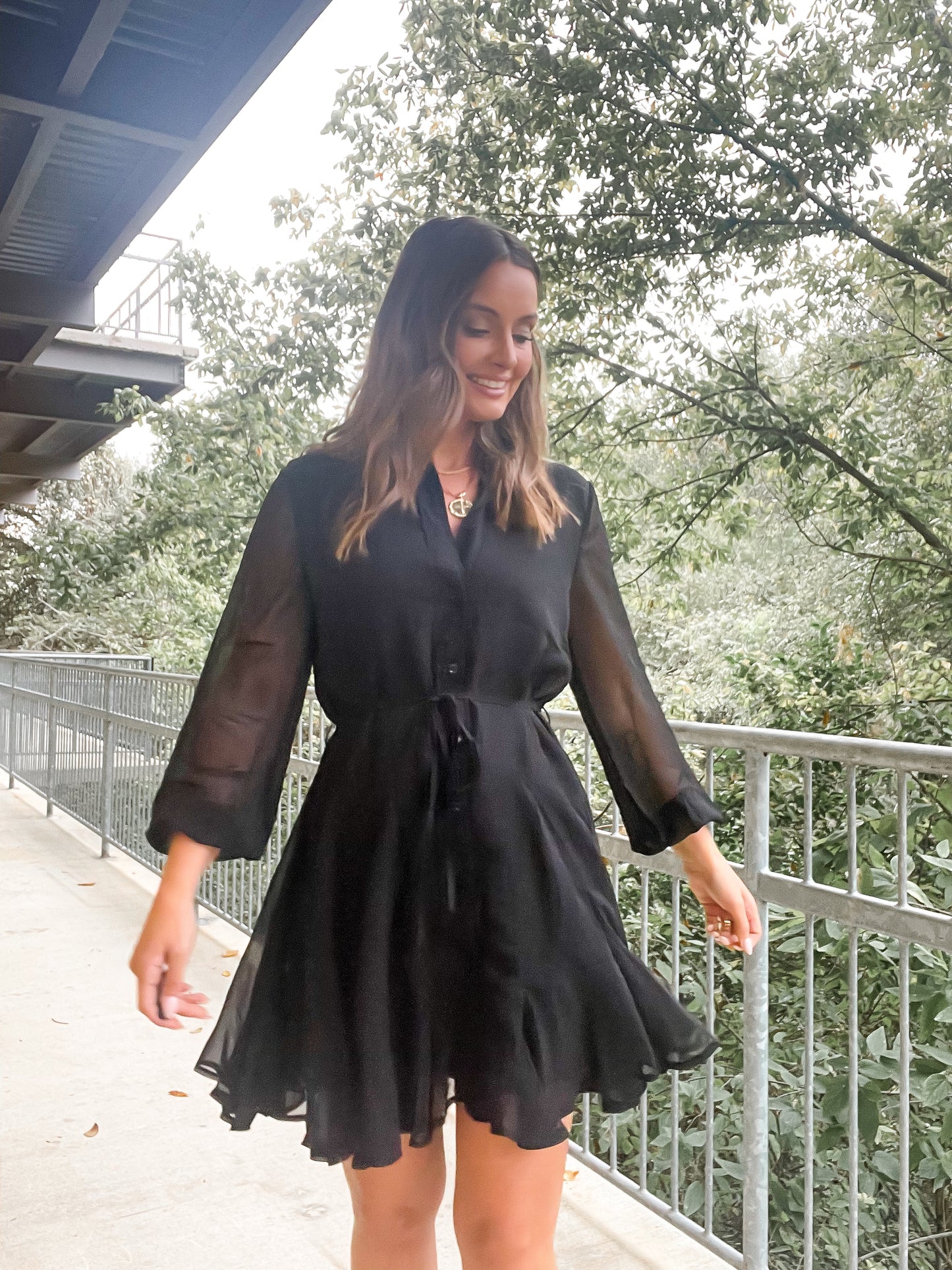 Swing Dress - black