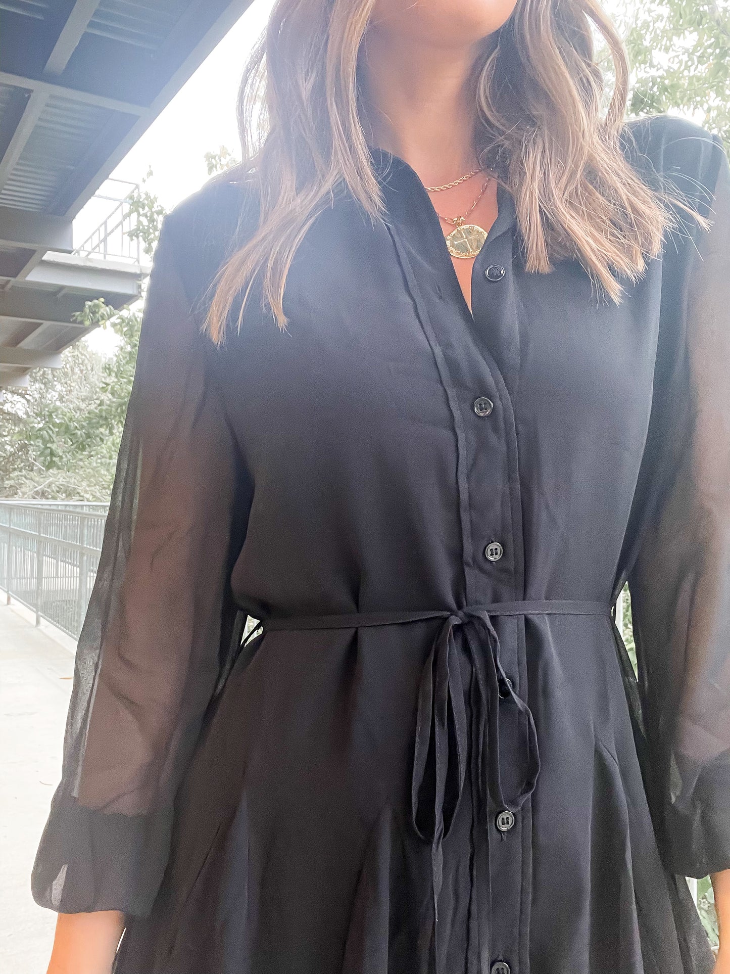 Swing Dress - black