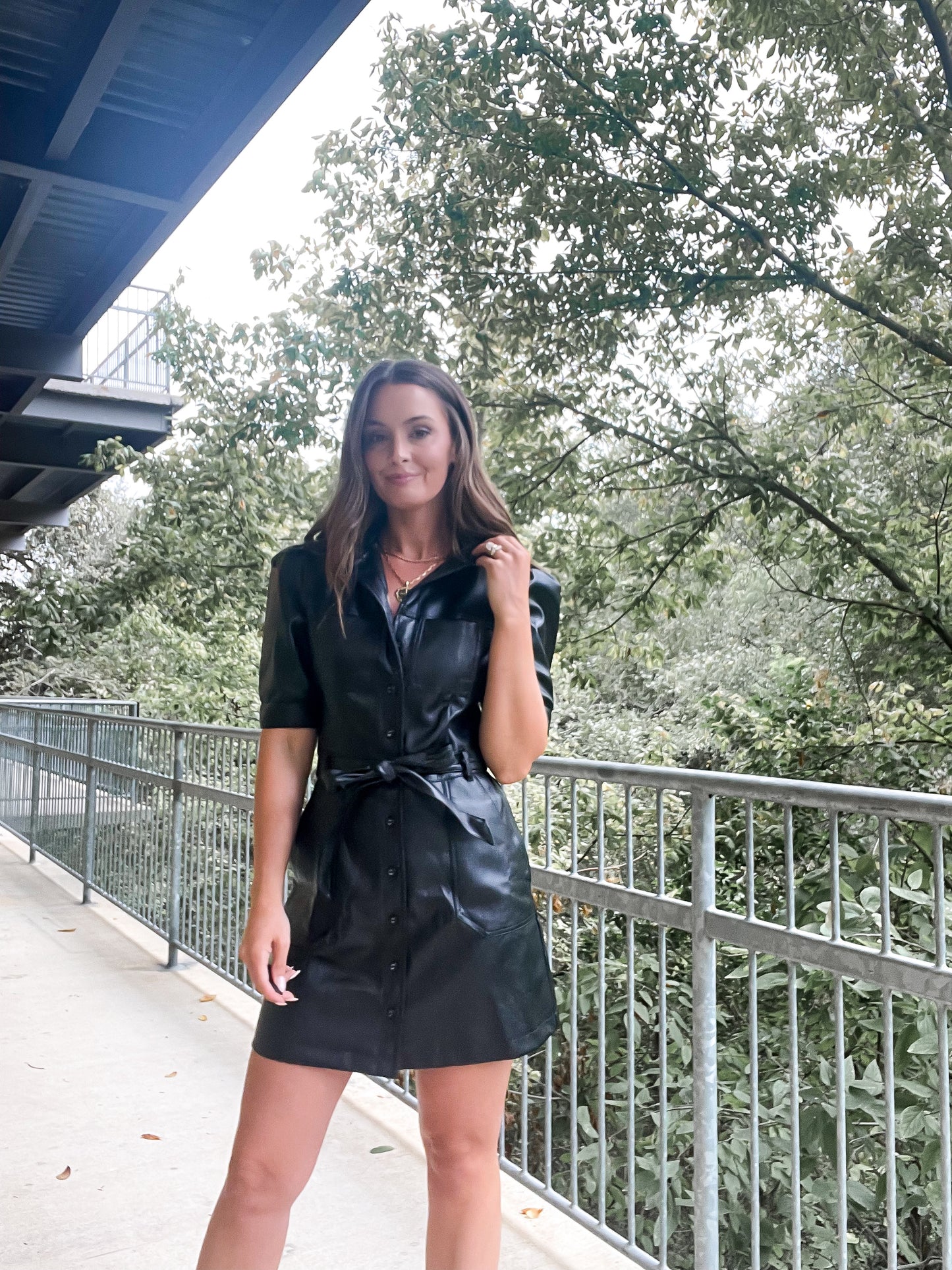 Leather Mini Dress