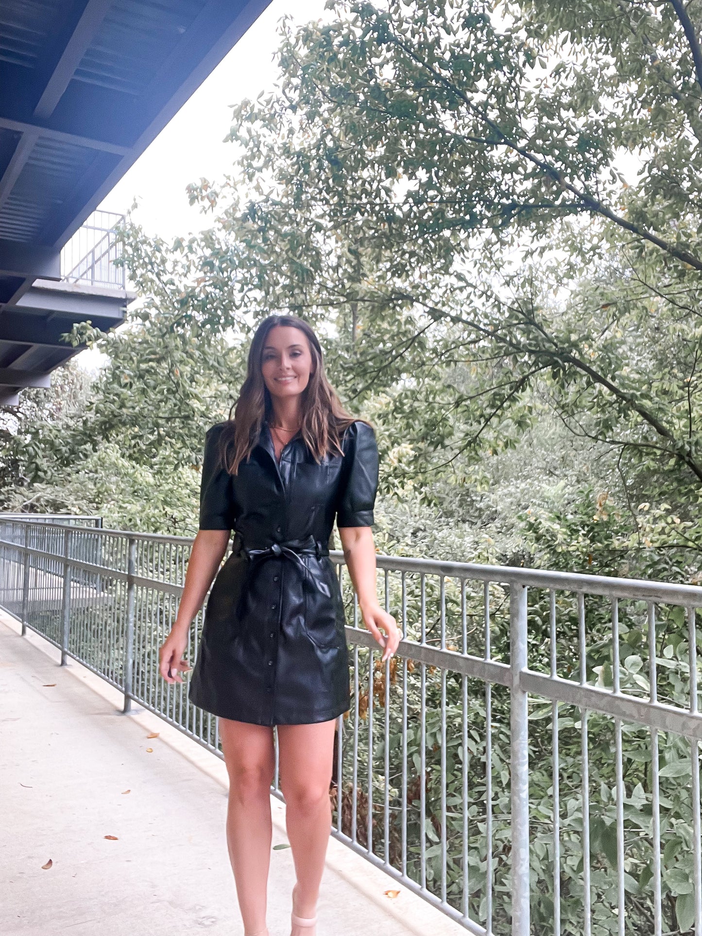Leather Mini Dress