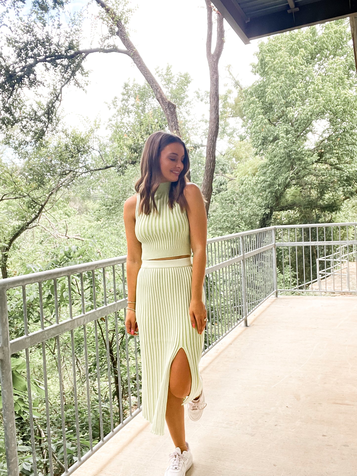 Lime Knit Set