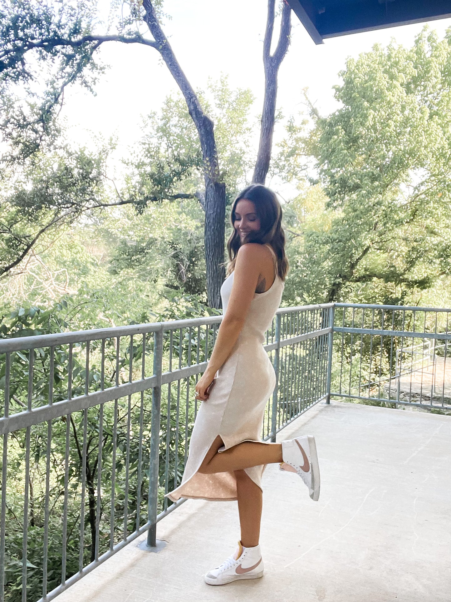 Washed Midi Dress