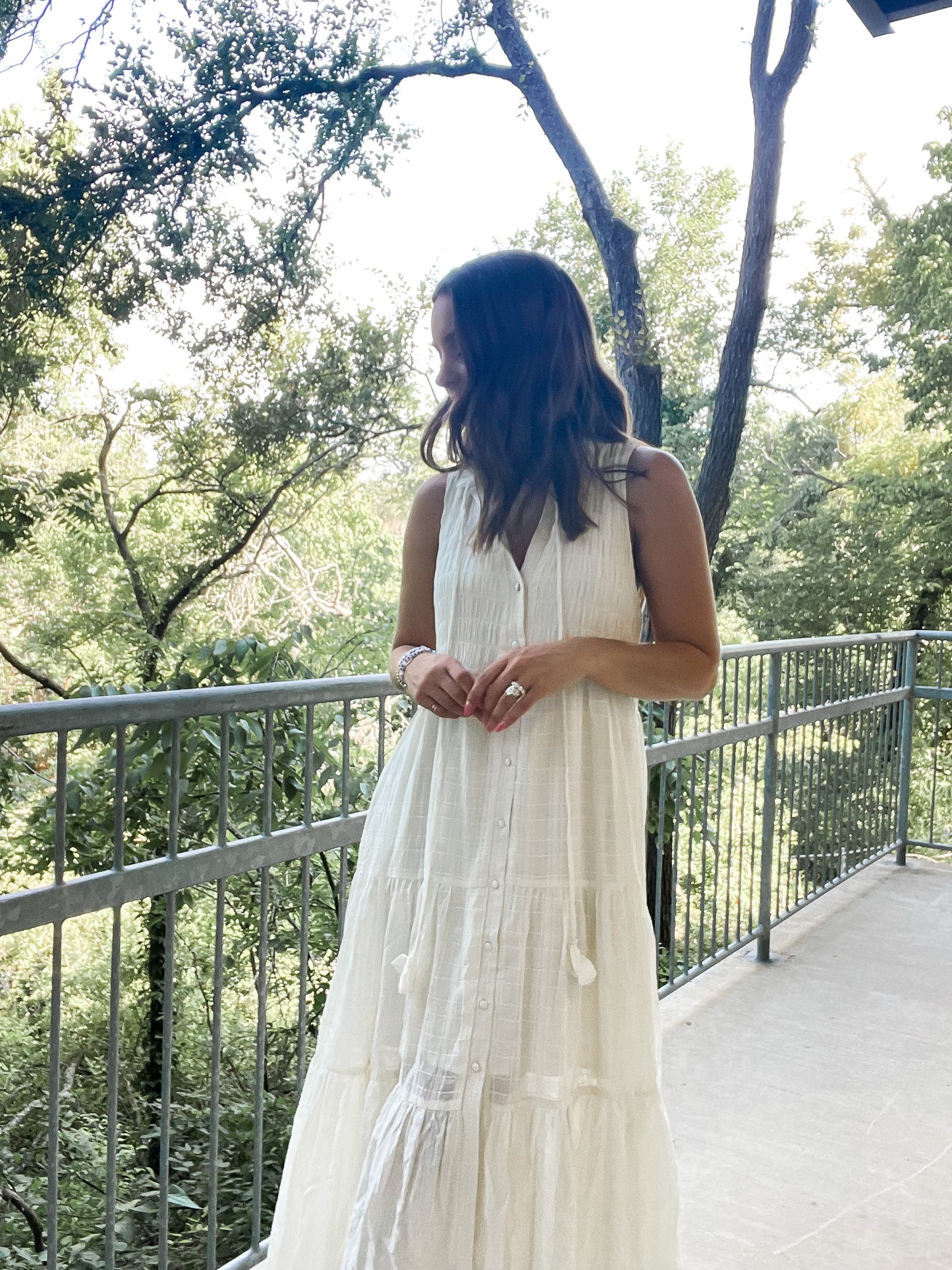 Cloud Button Dress