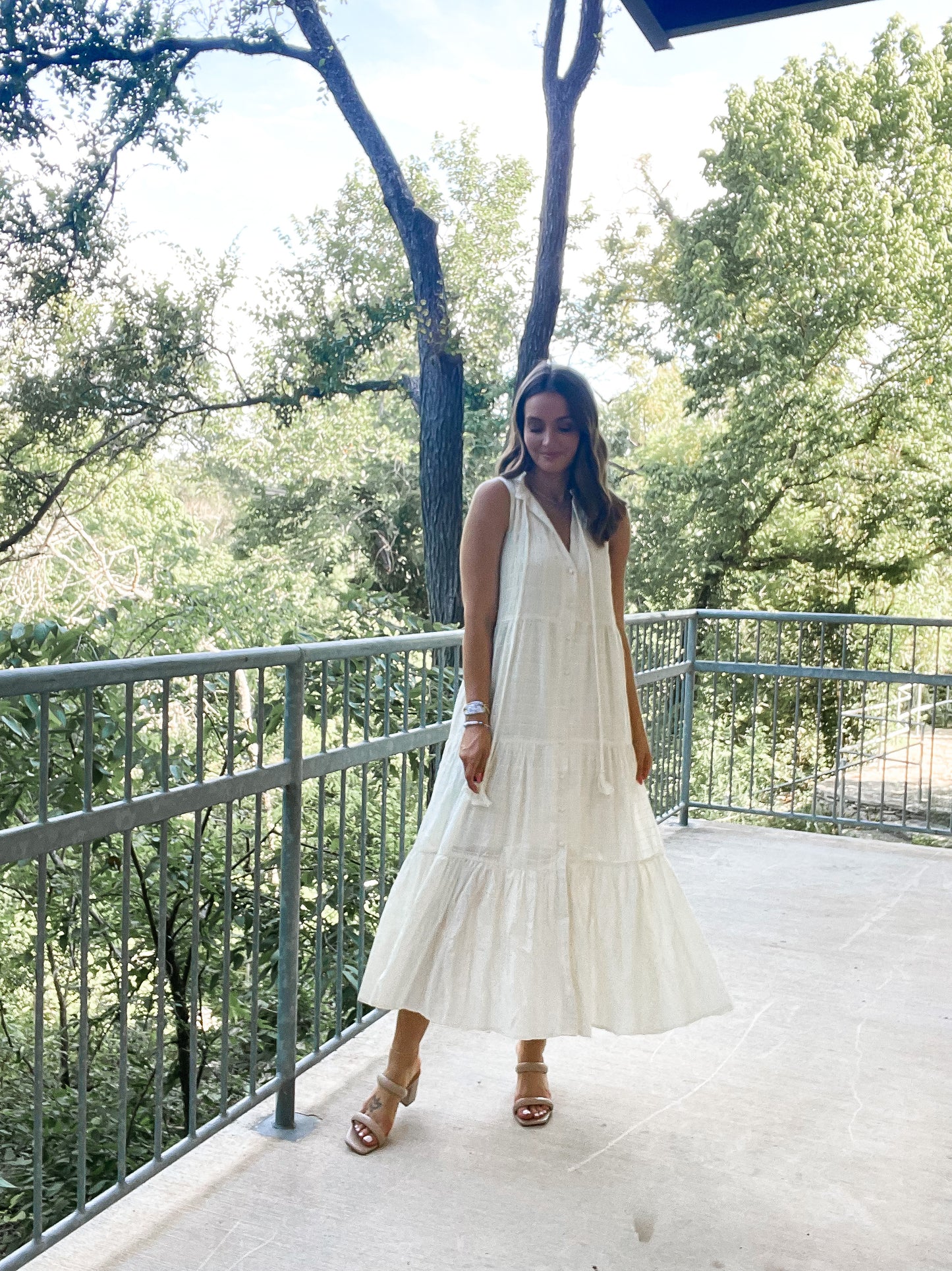 Cloud Button Dress