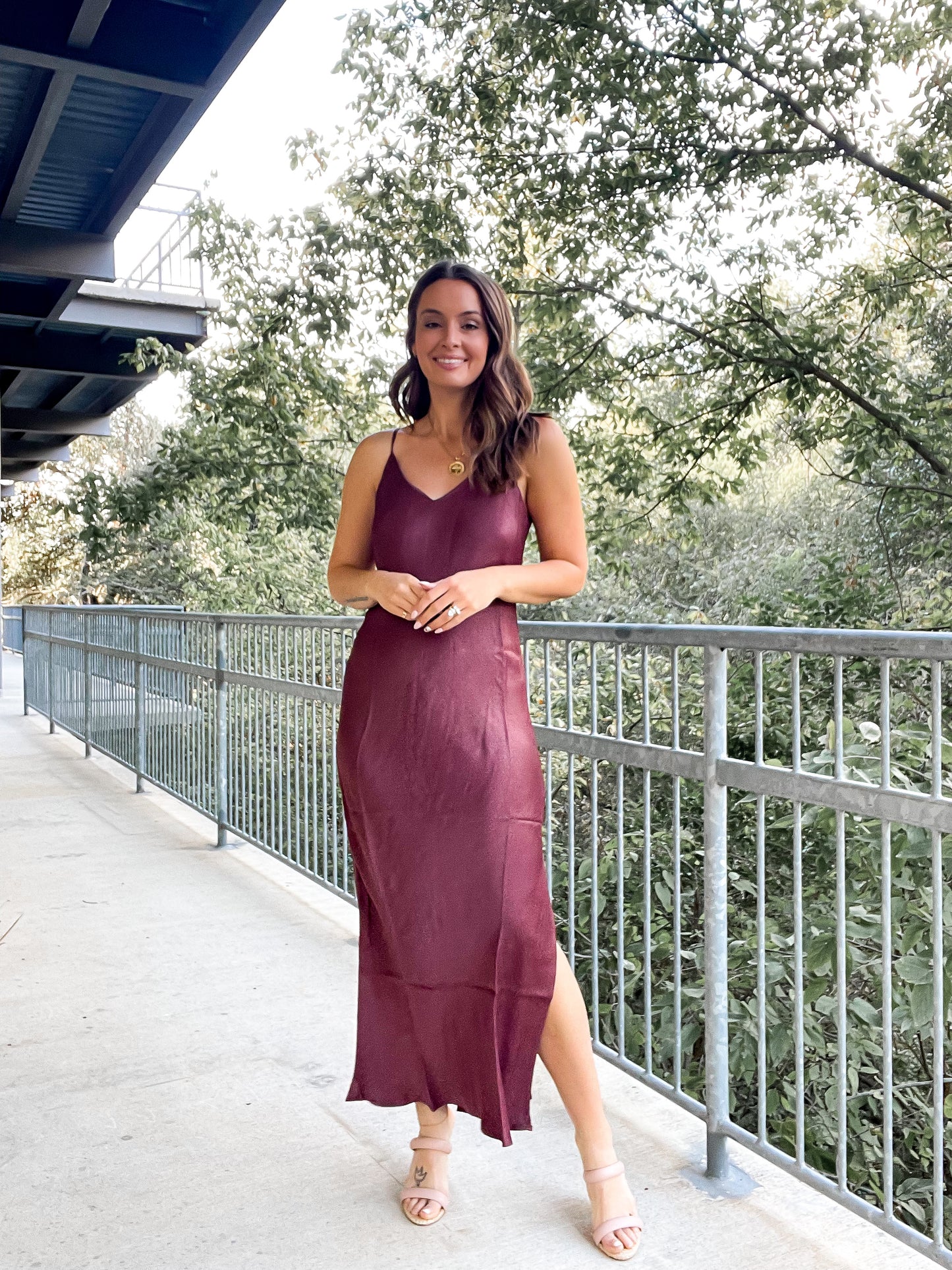 Wine Midi Dress
