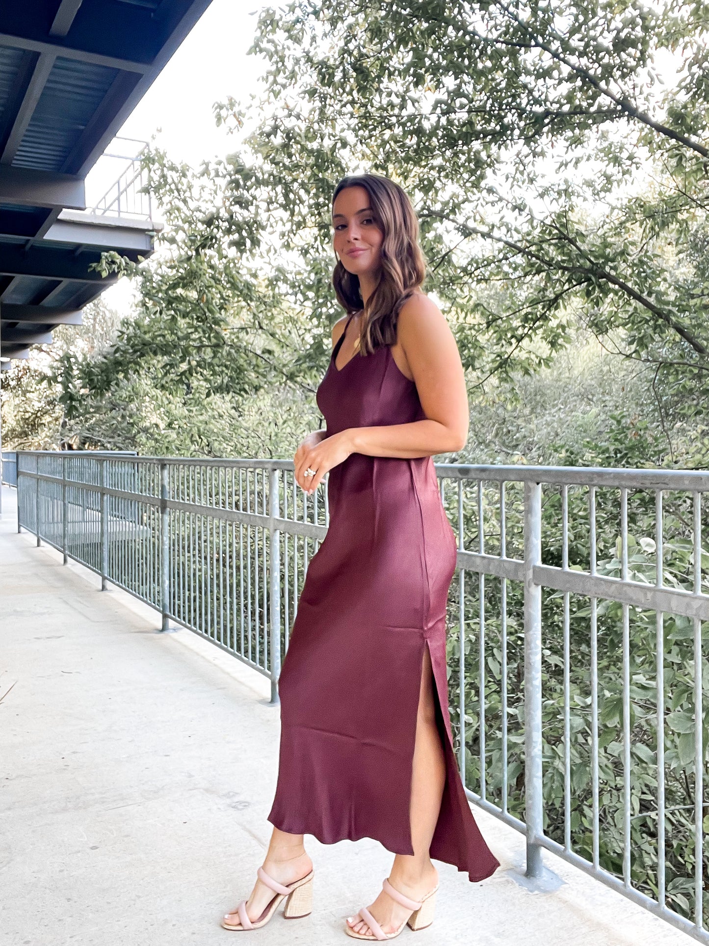 Wine Midi Dress