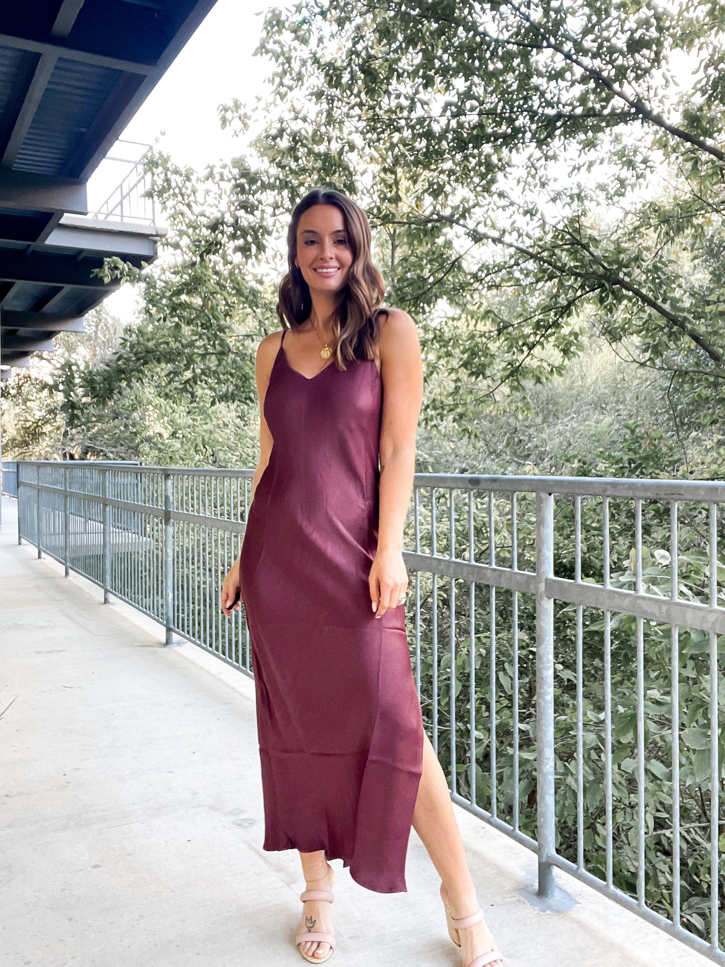 Wine Midi Dress