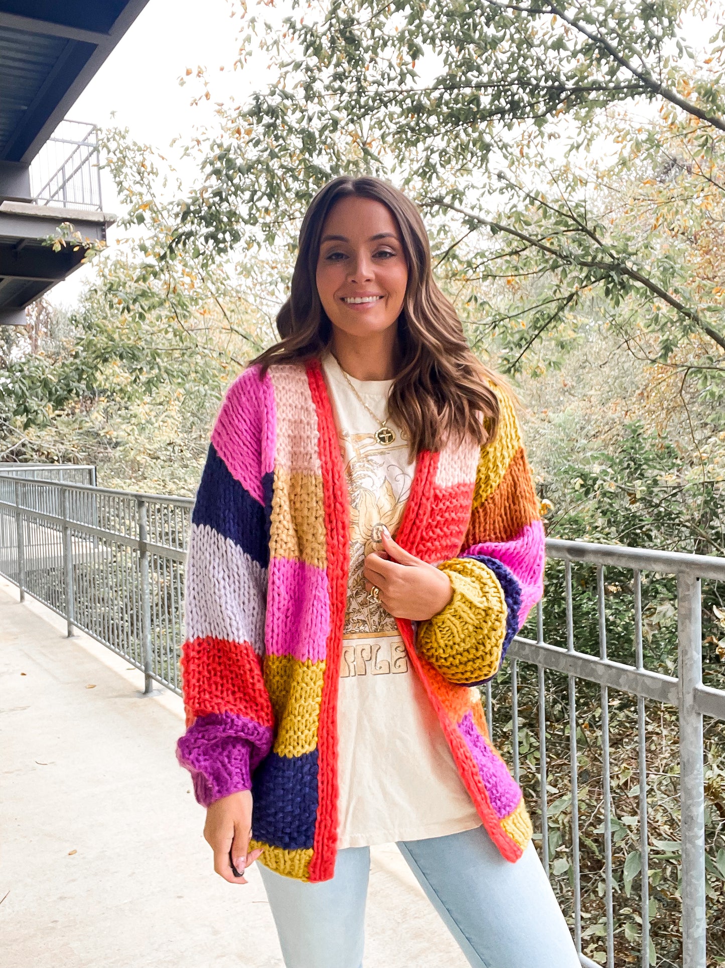 Color Block Cardigan