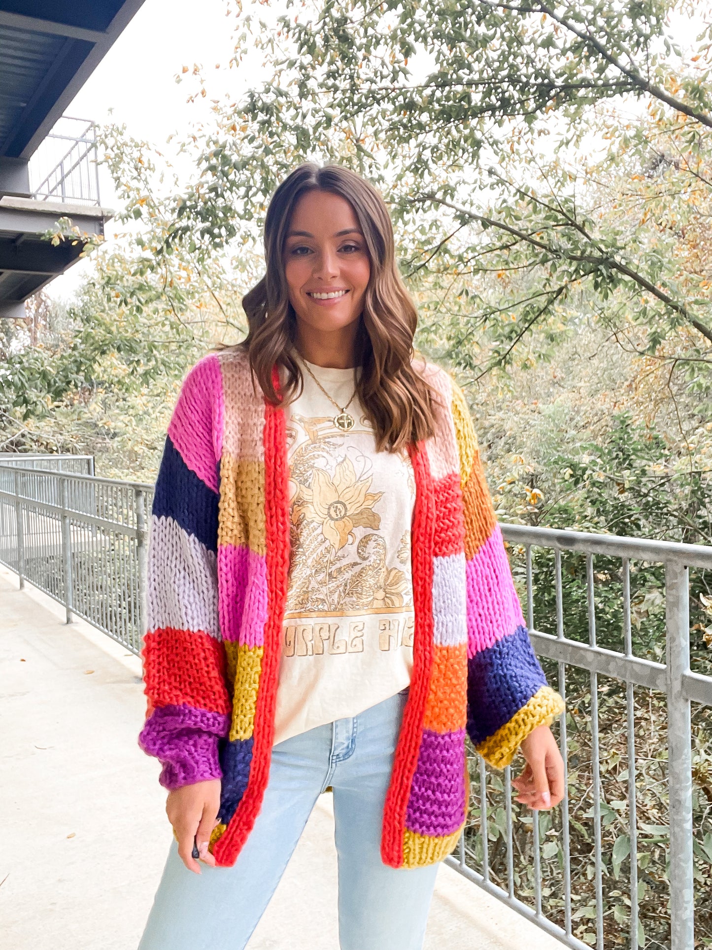Color Block Cardigan