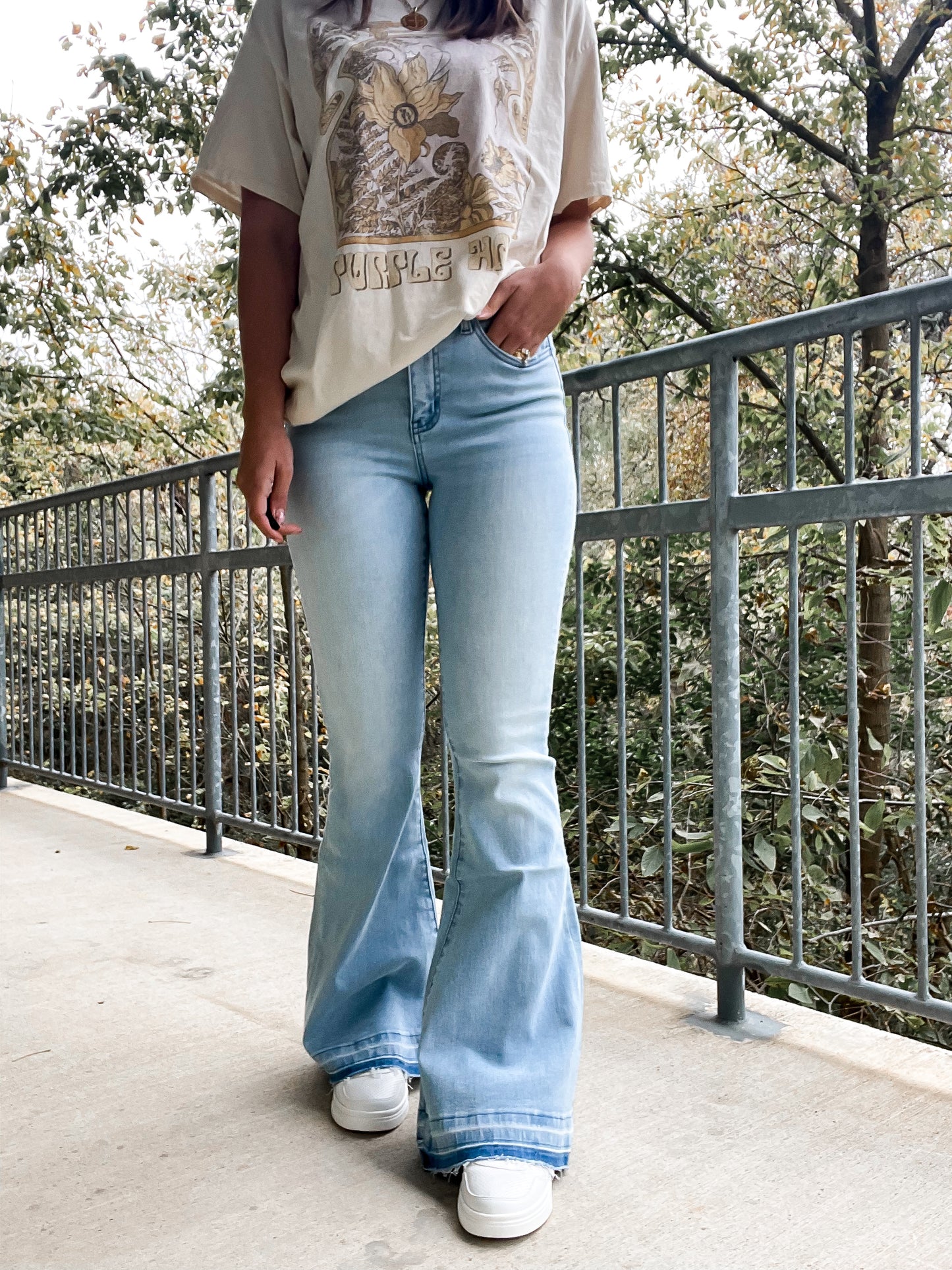 High Rise Washed Flare