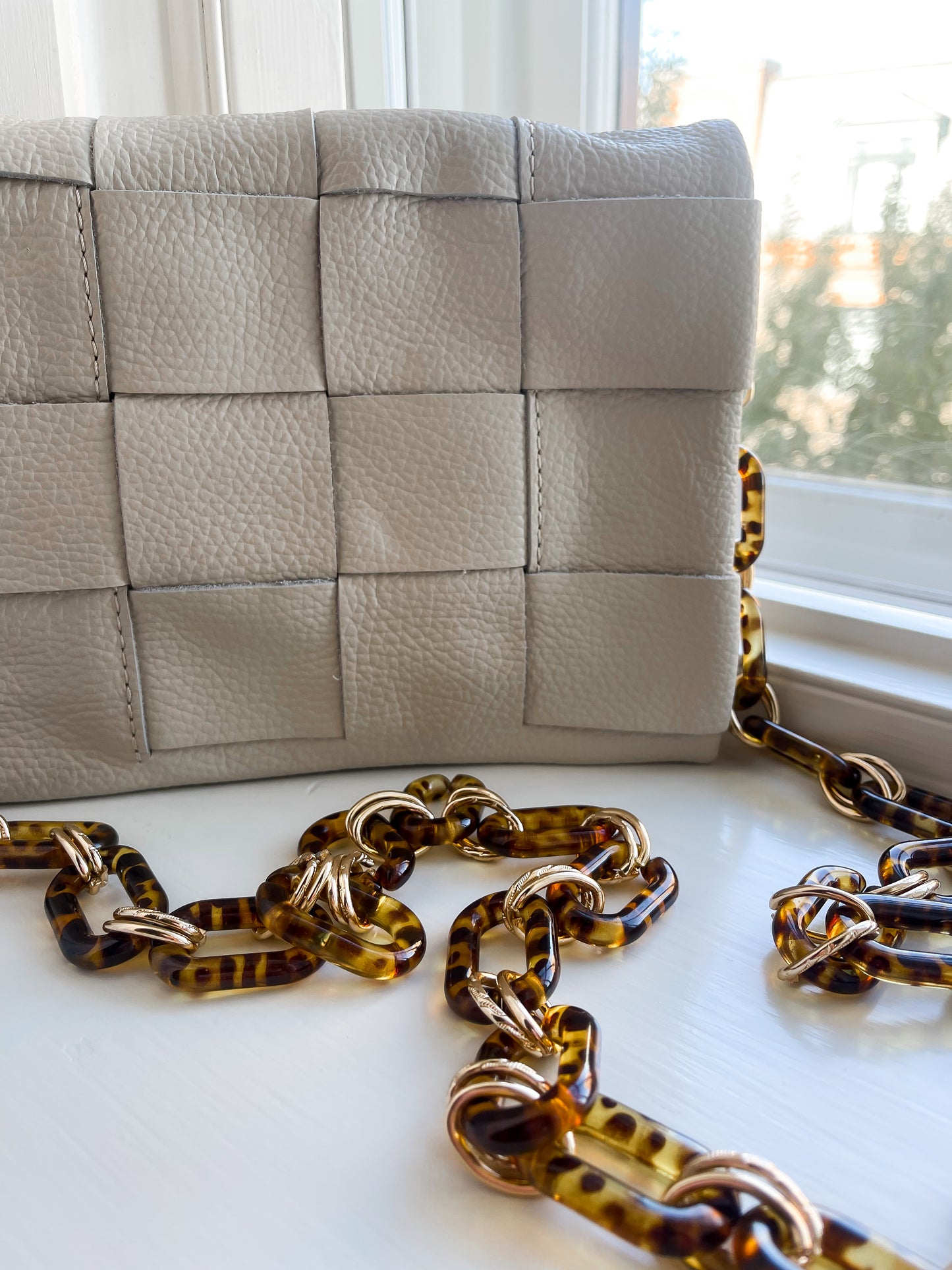Quilted Crossbody - Bone