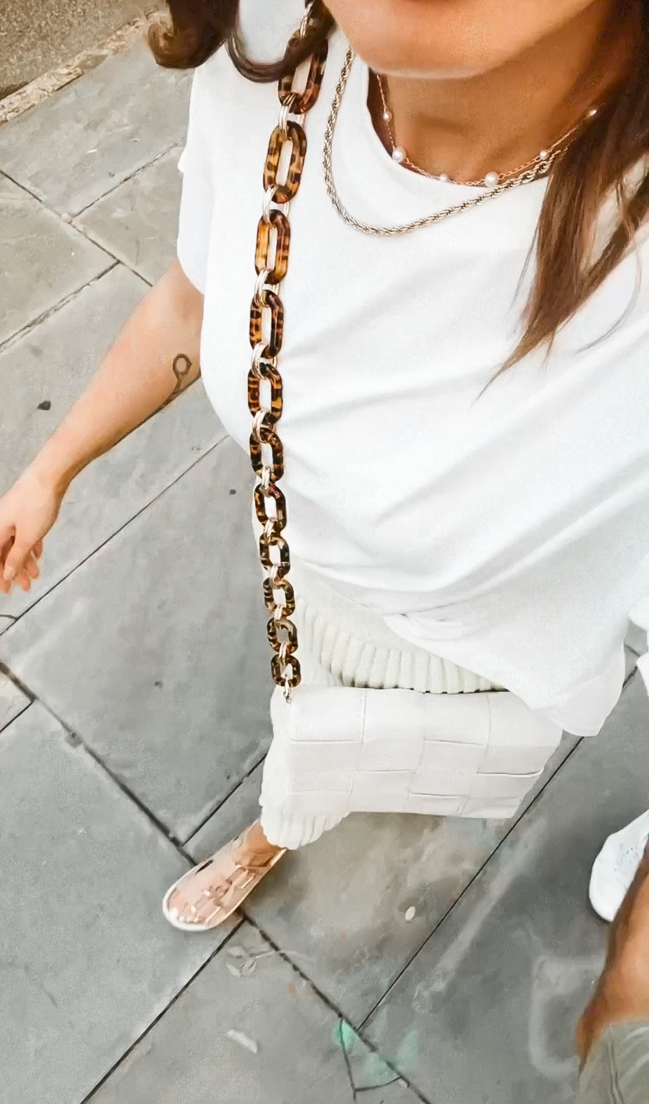 Quilted Crossbody - Bone