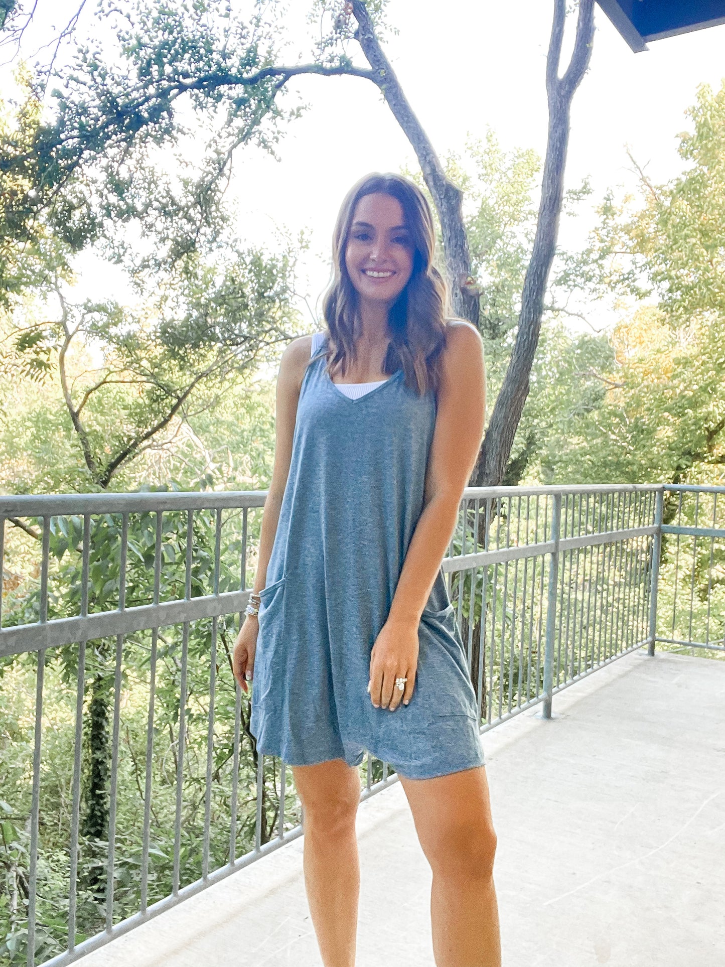 Active Romper - Blue