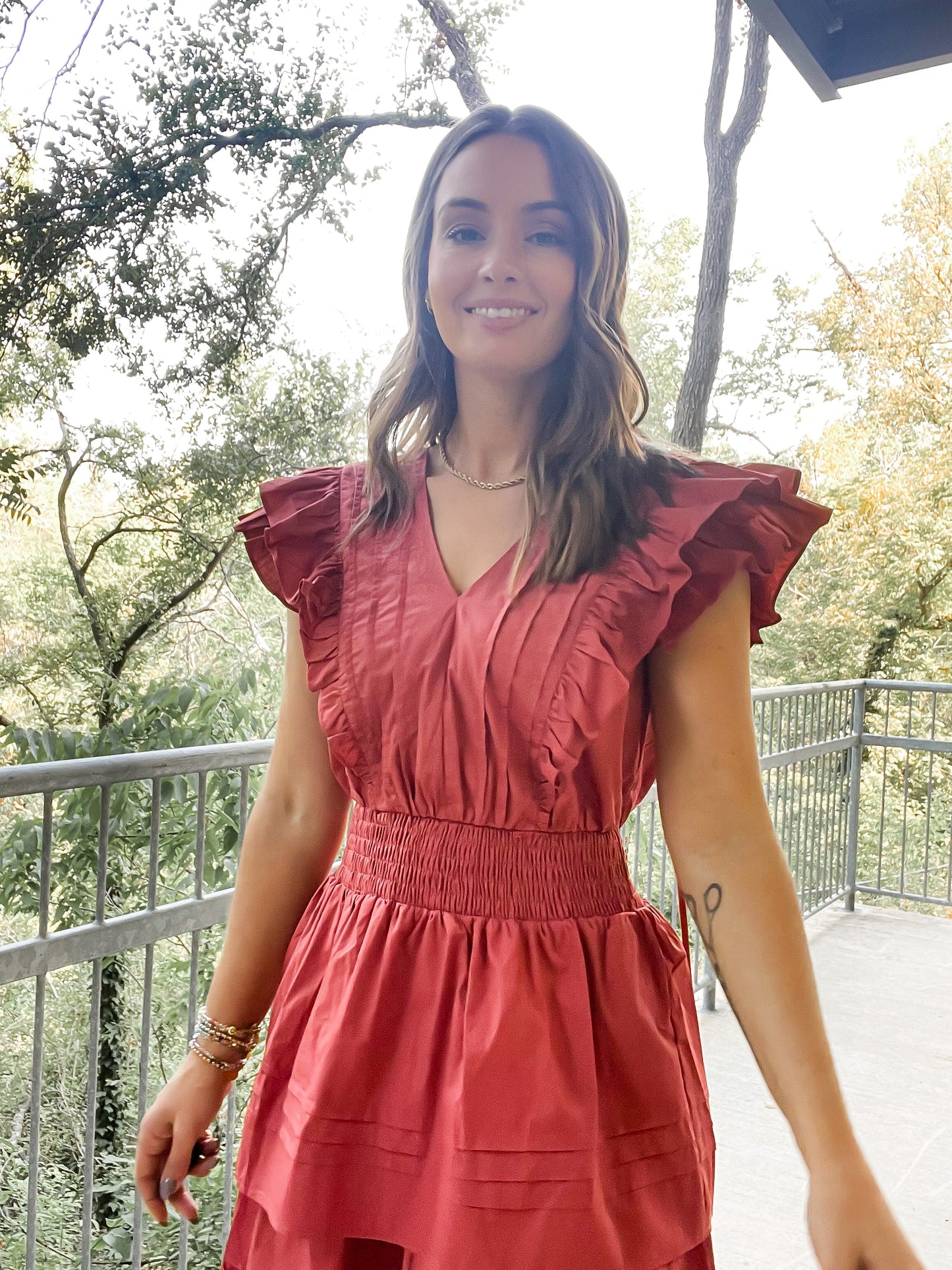 Dolly Dress - Rust