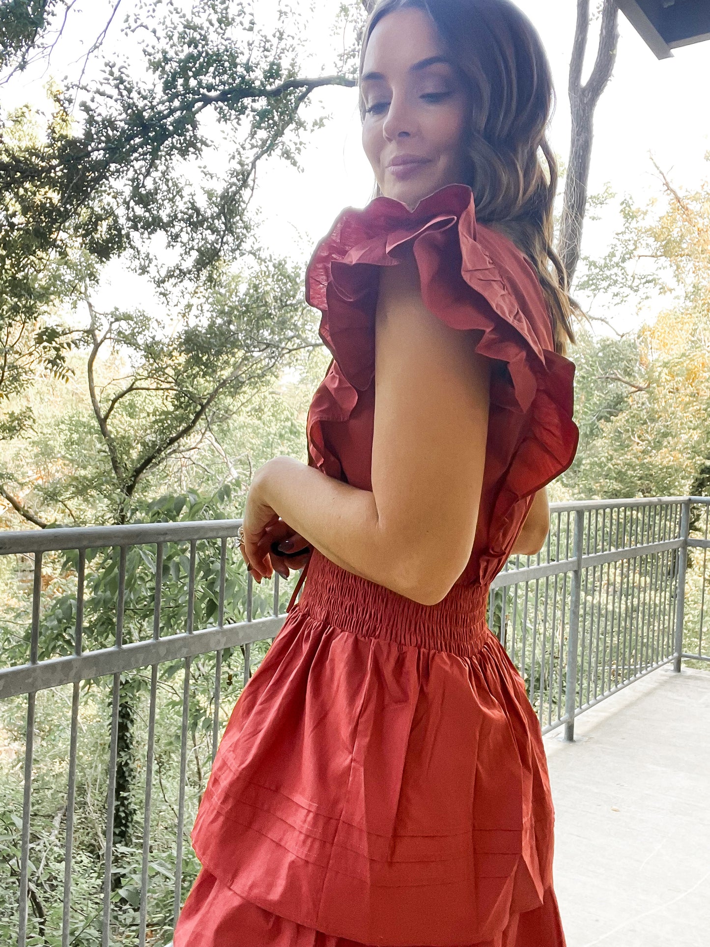Dolly Dress - Rust