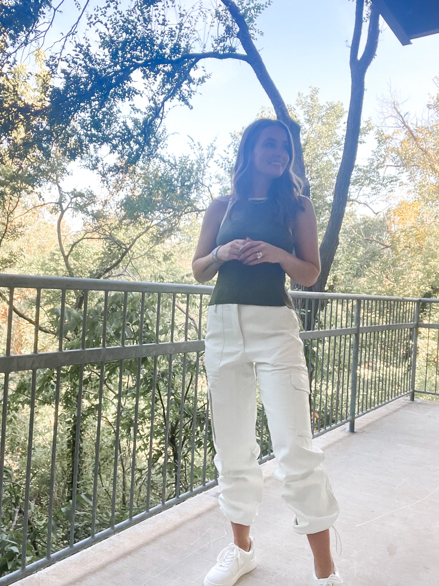 Cream Cargo Pant