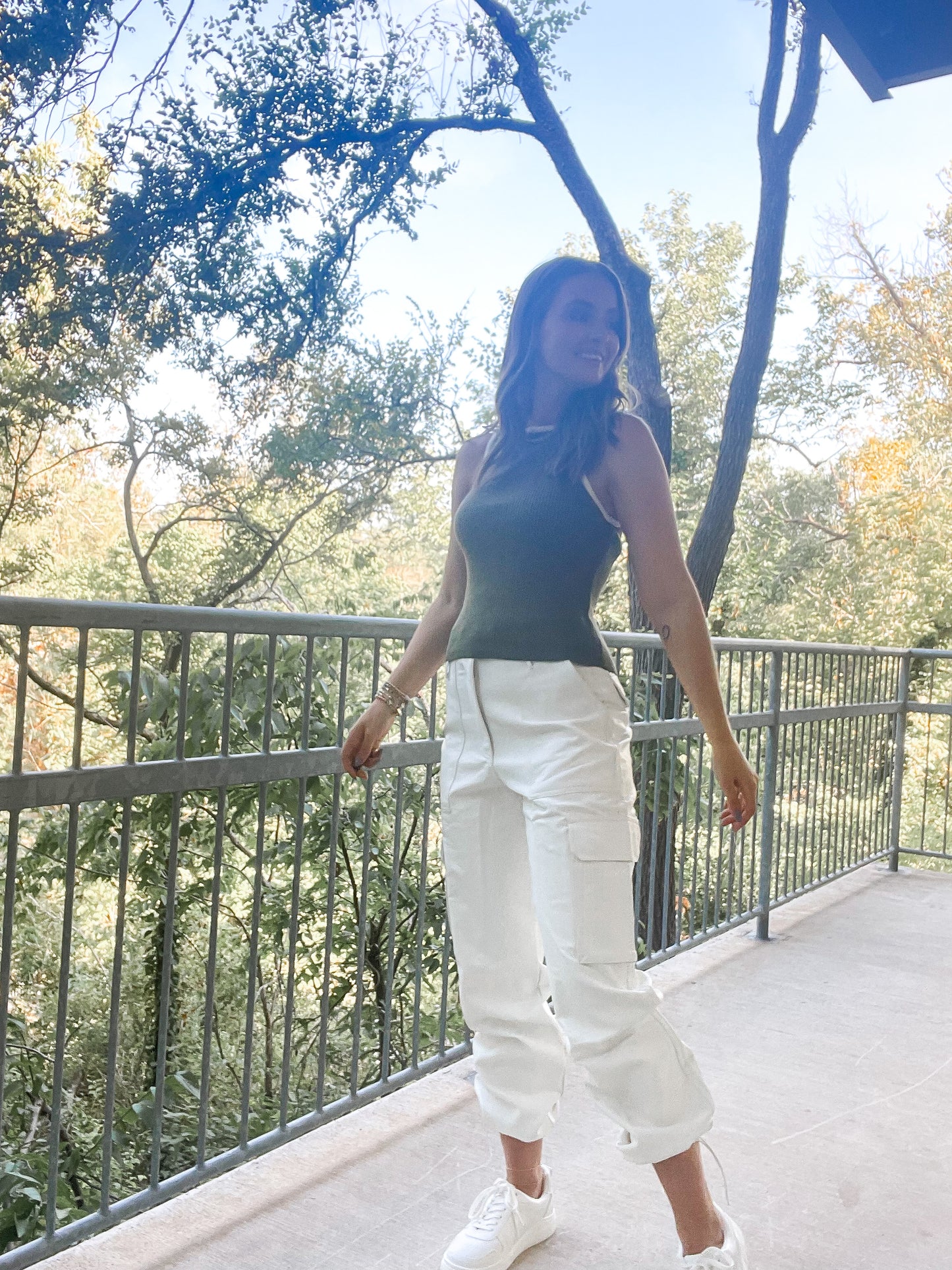 Cream Cargo Pant