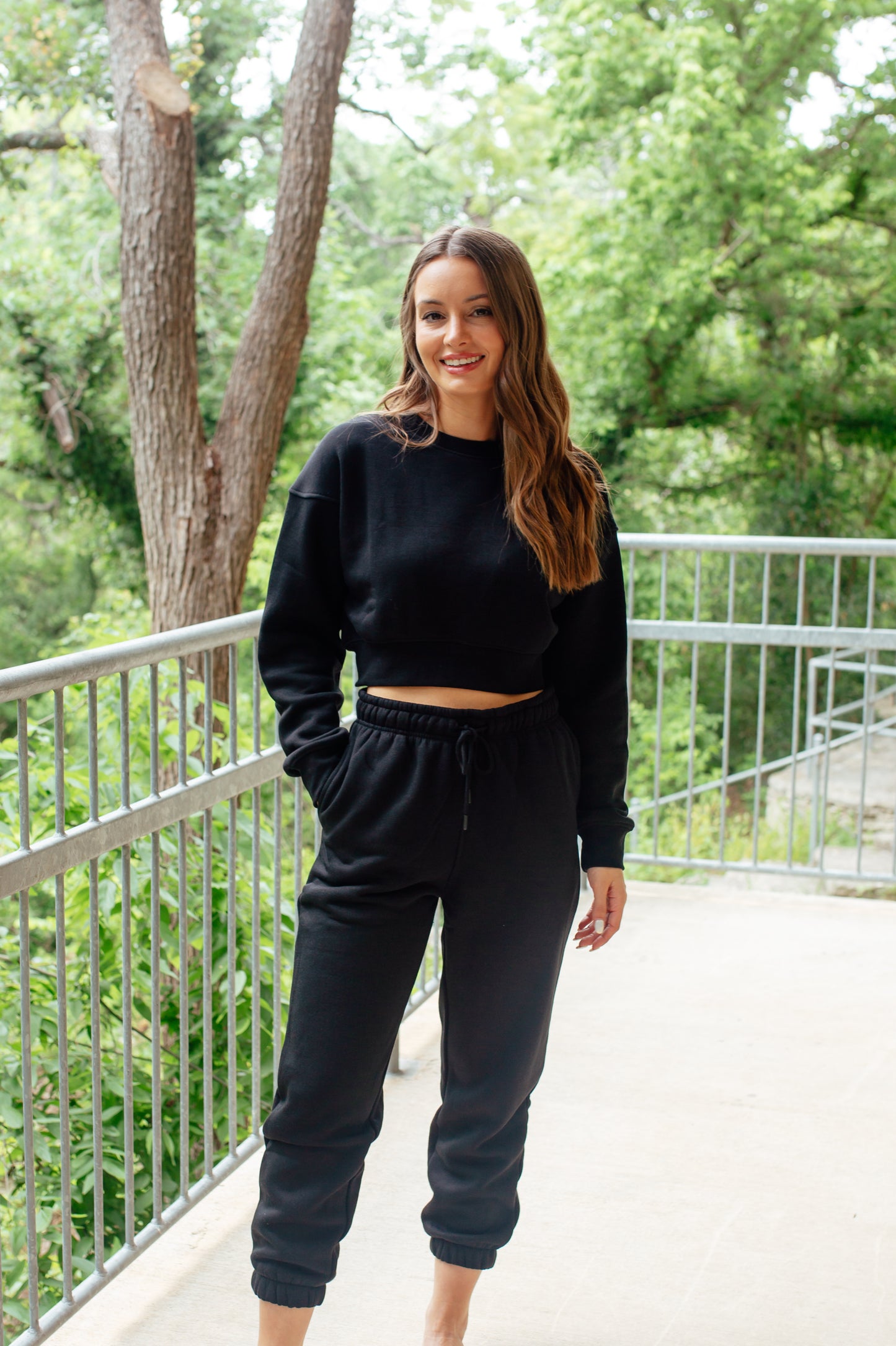 Clean Black Sweatsuit