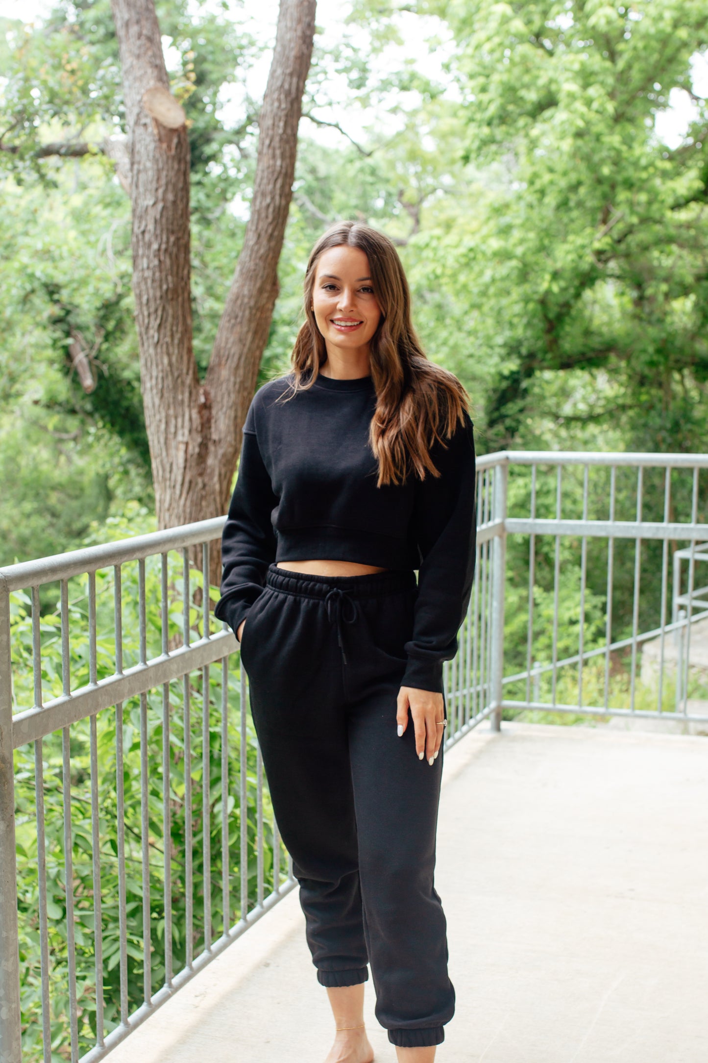 Clean Black Sweatsuit