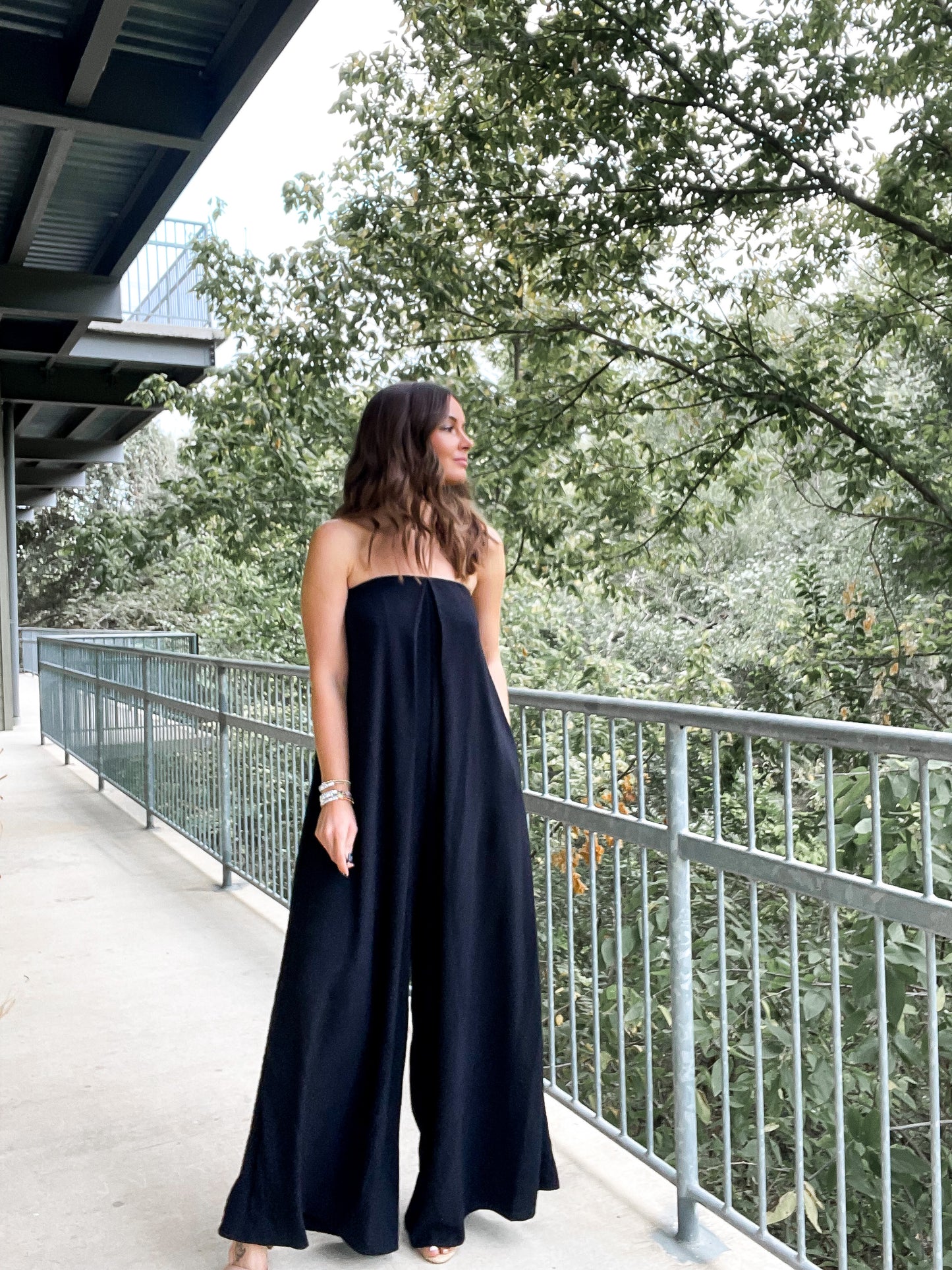 Flowy Strapless Jumpsuit