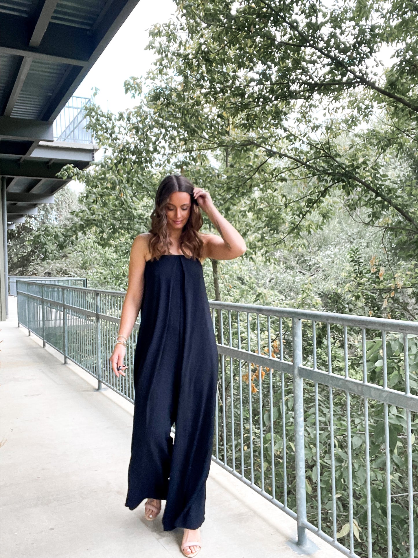 Flowy Strapless Jumpsuit