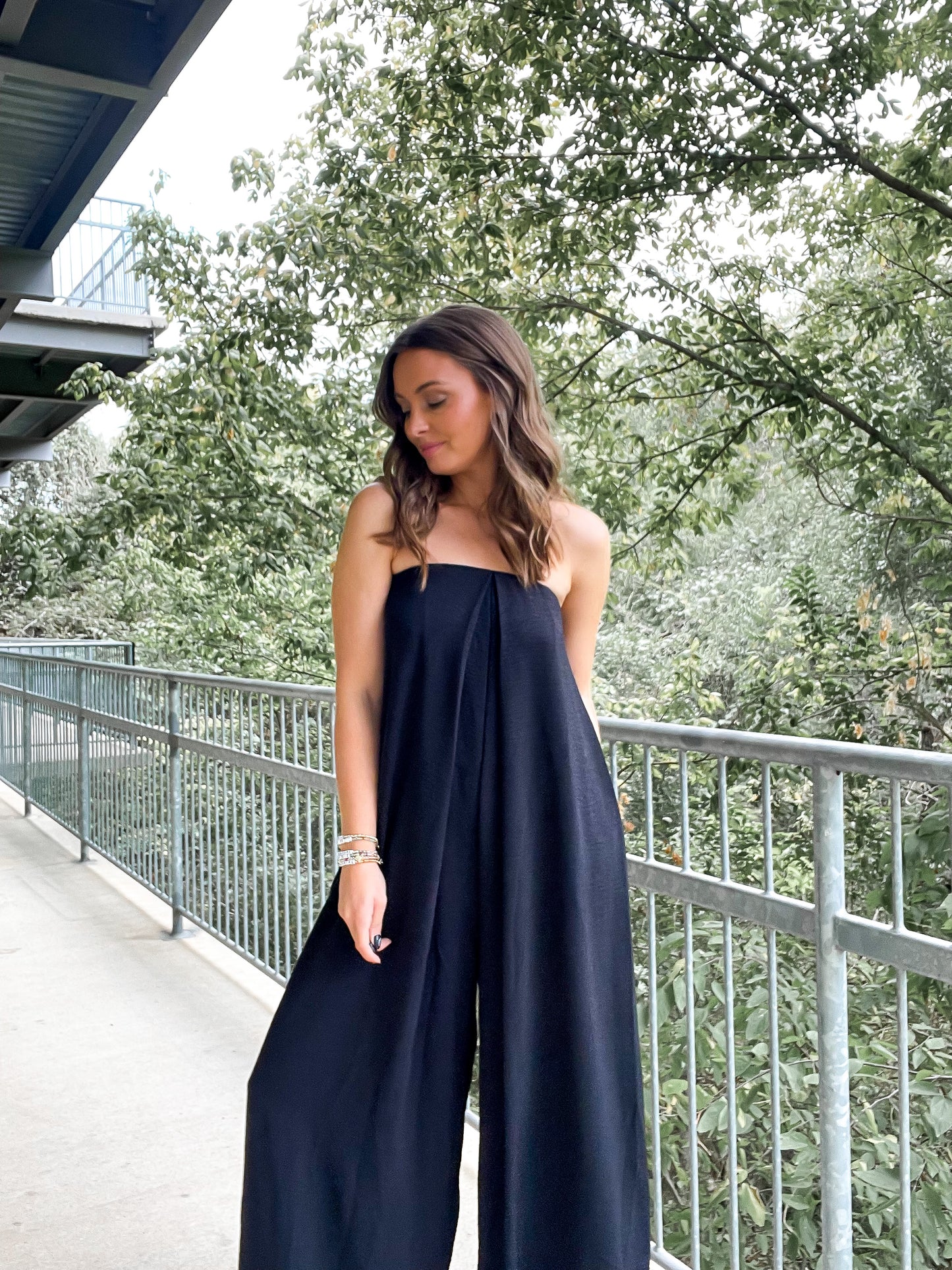 Flowy Strapless Jumpsuit