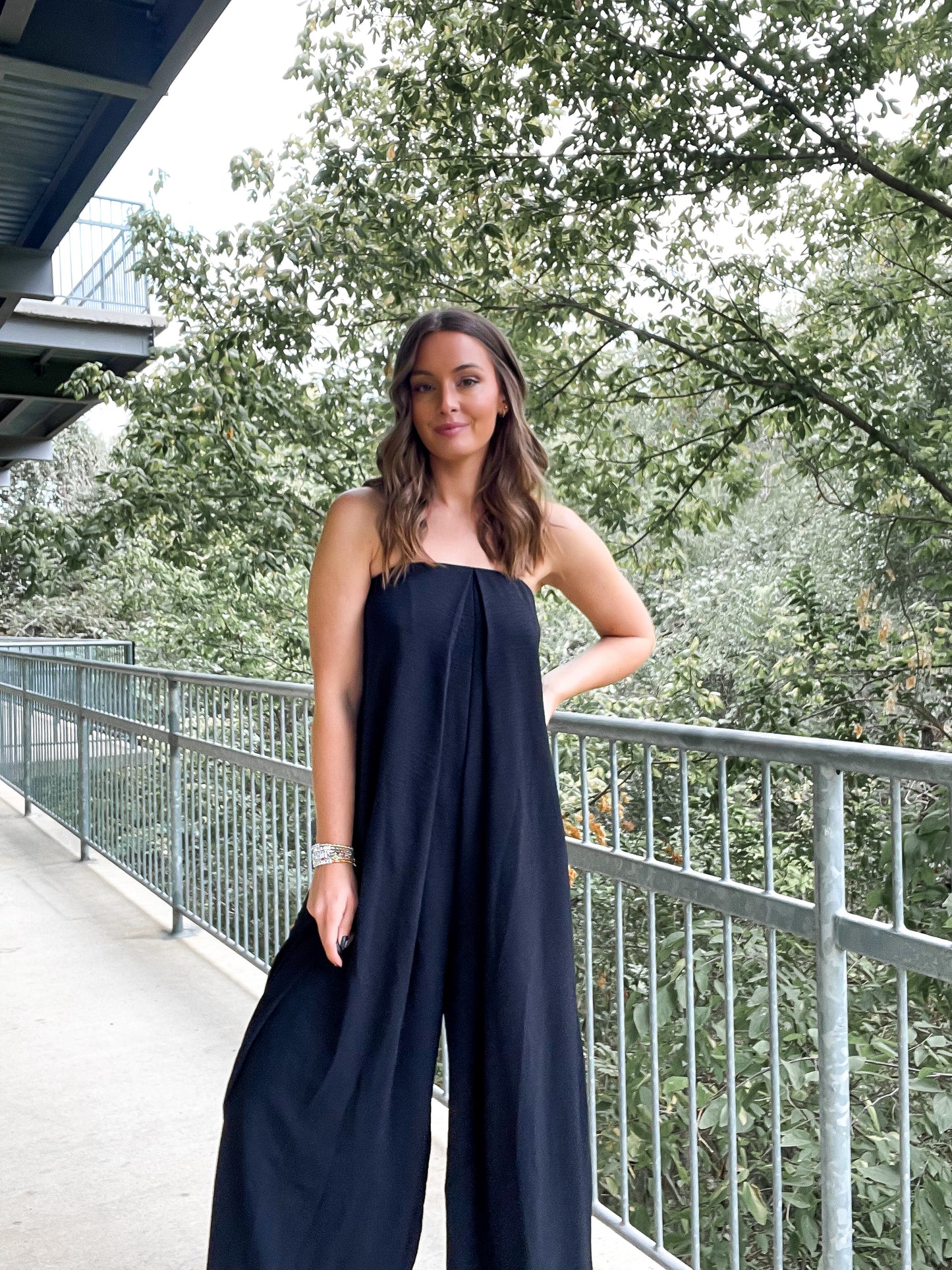 Flowy Strapless Jumpsuit