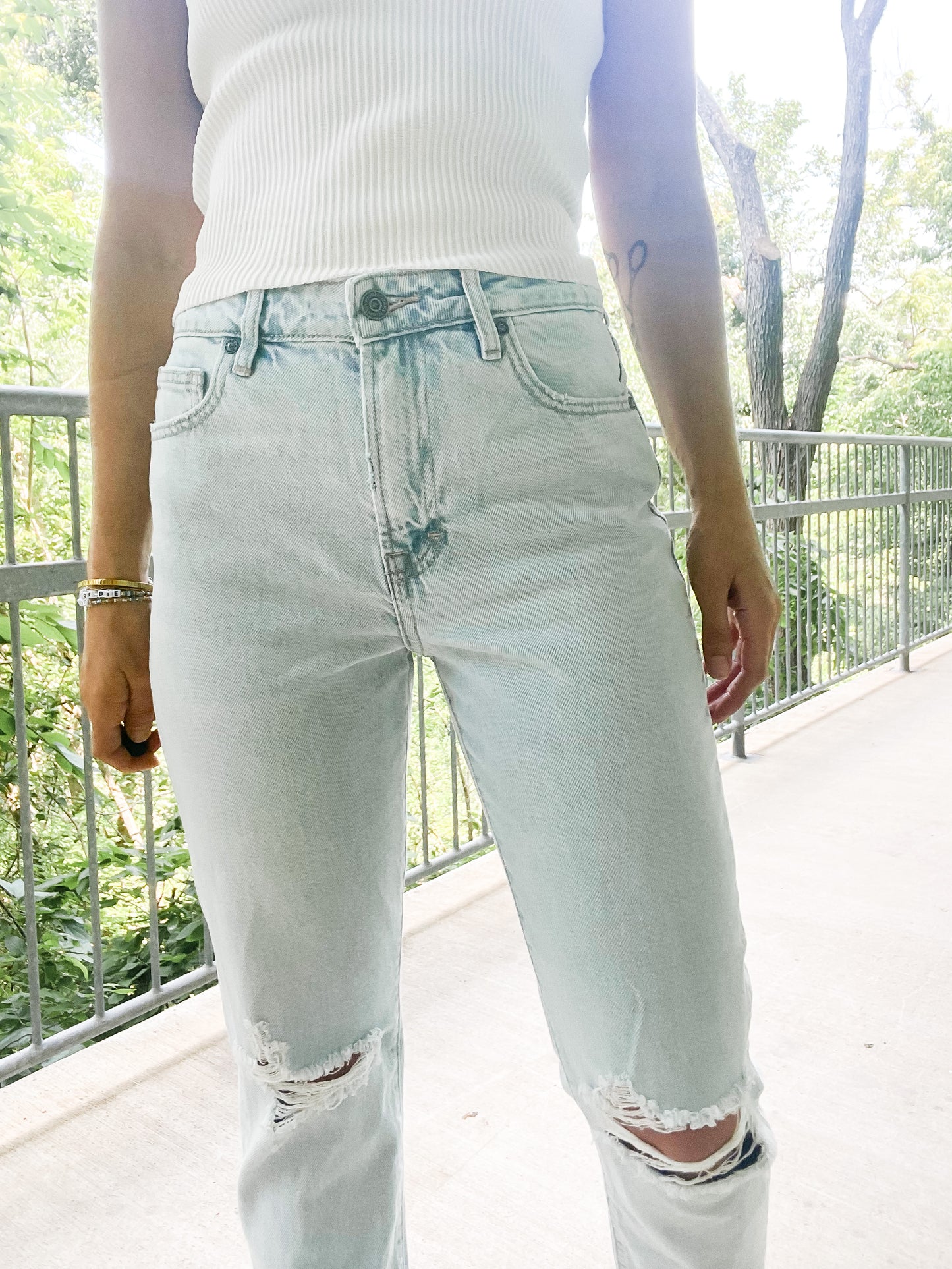 Tracy High Rise Cropped Straight