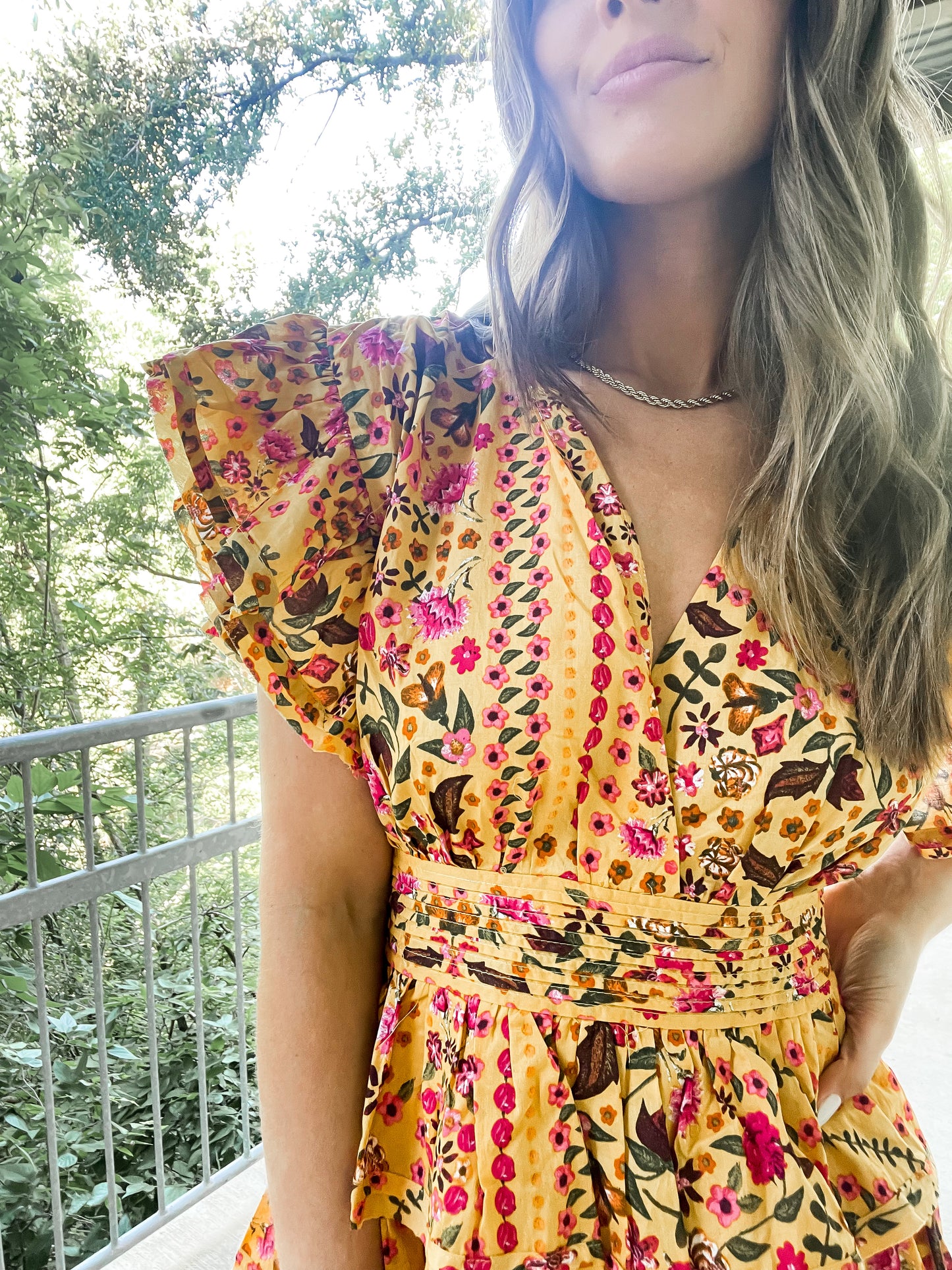 Mustard Floral Mini