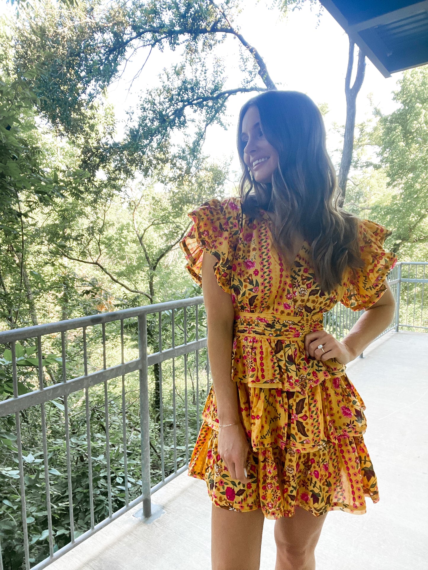 Mustard Floral Mini