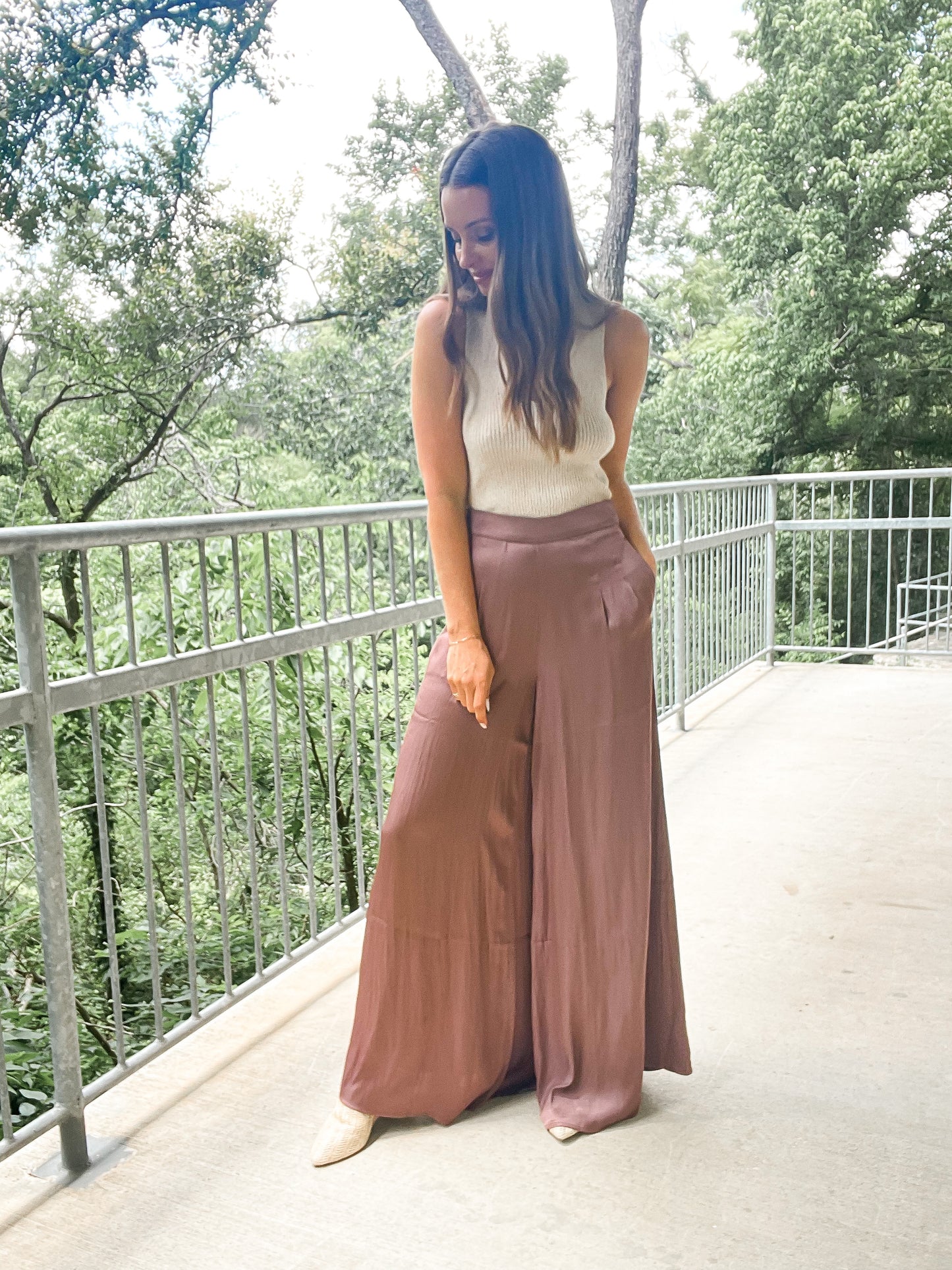 Silky Trouser - Plum