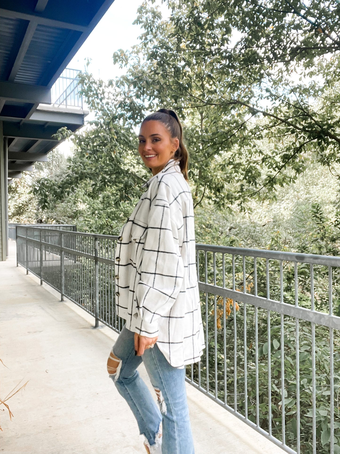 Grid Shacket