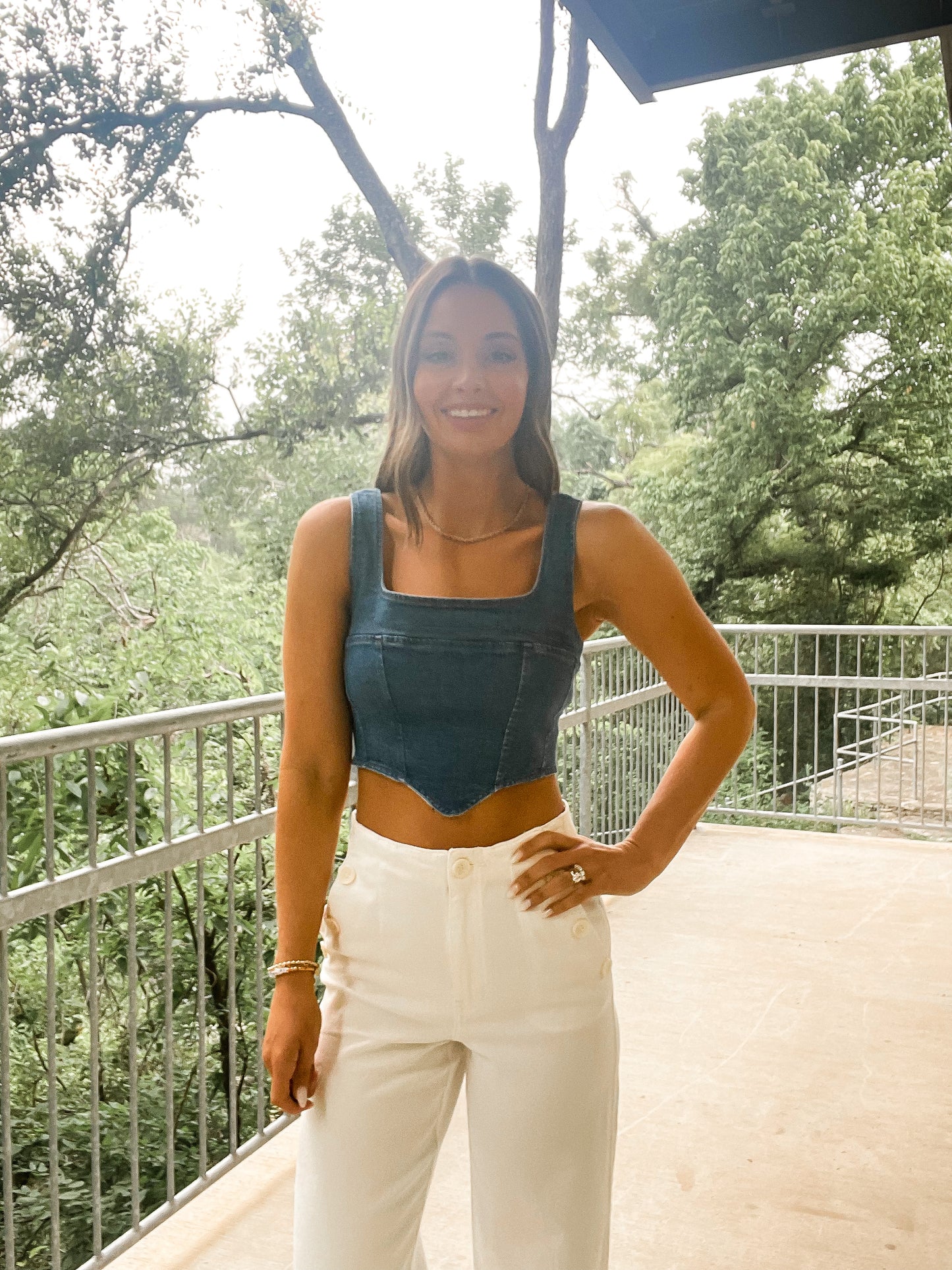 Denim Bandana Tank