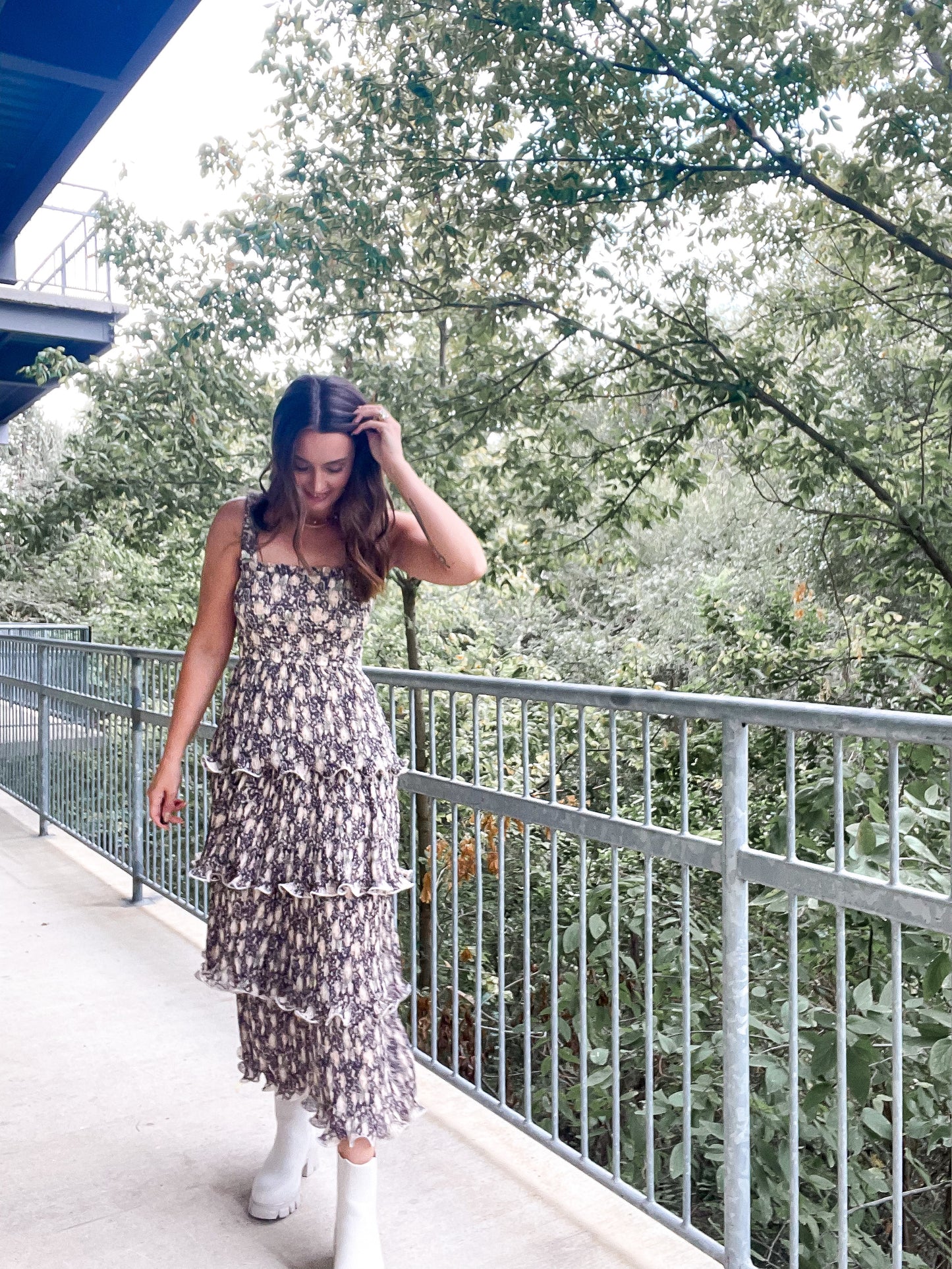 Ruffle Floral Dress