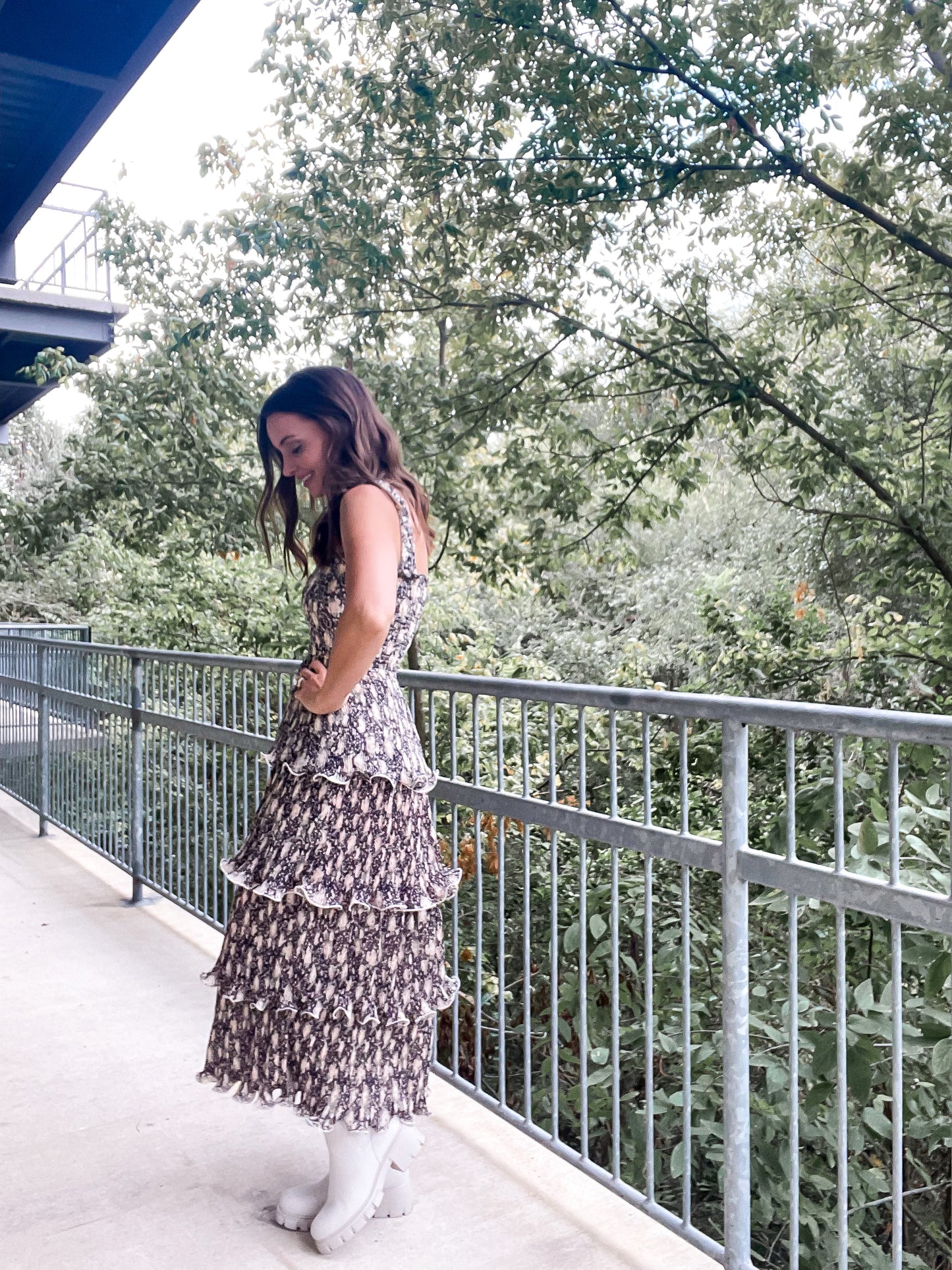Ruffle Floral Dress