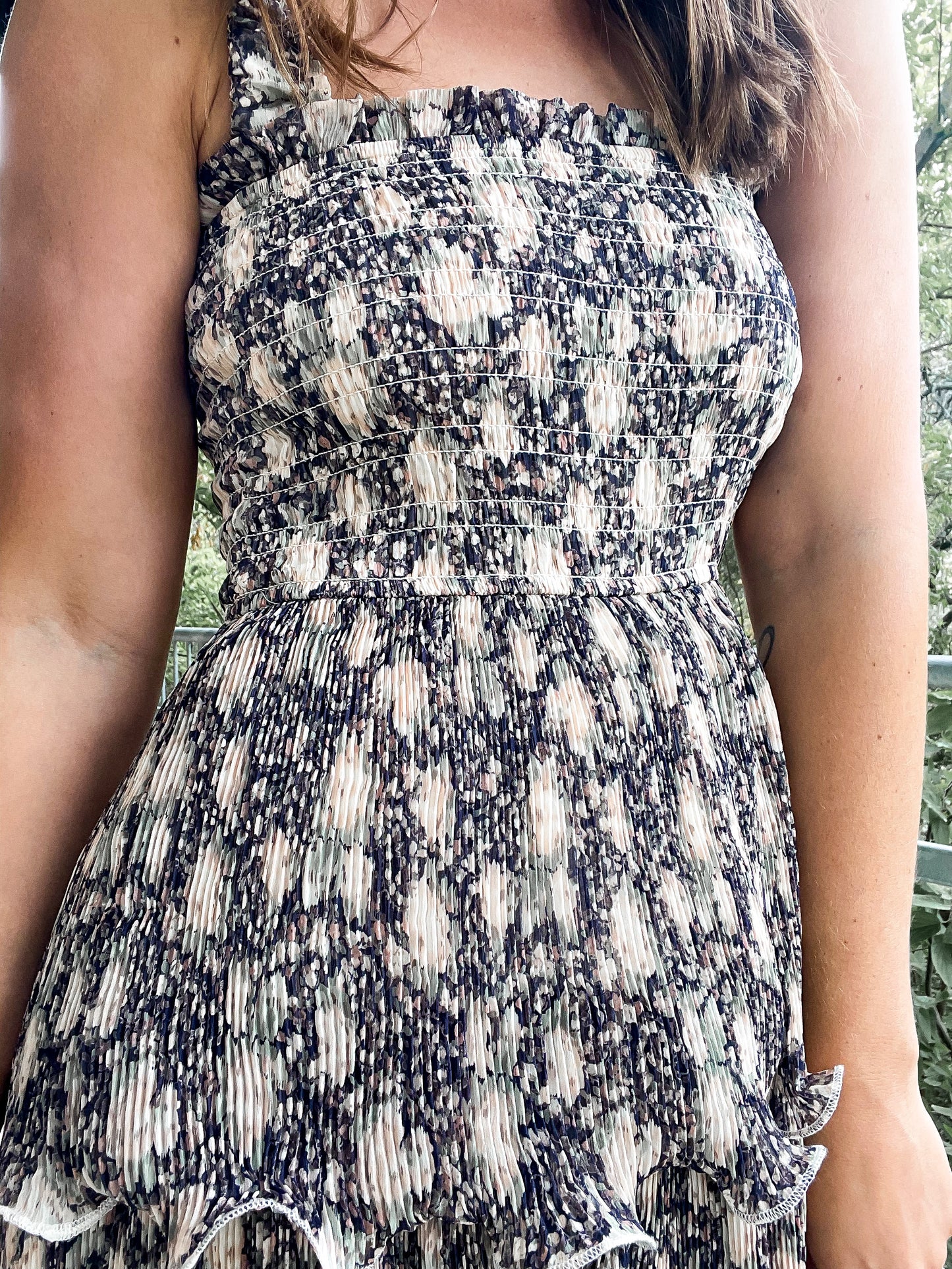 Ruffle Floral Dress