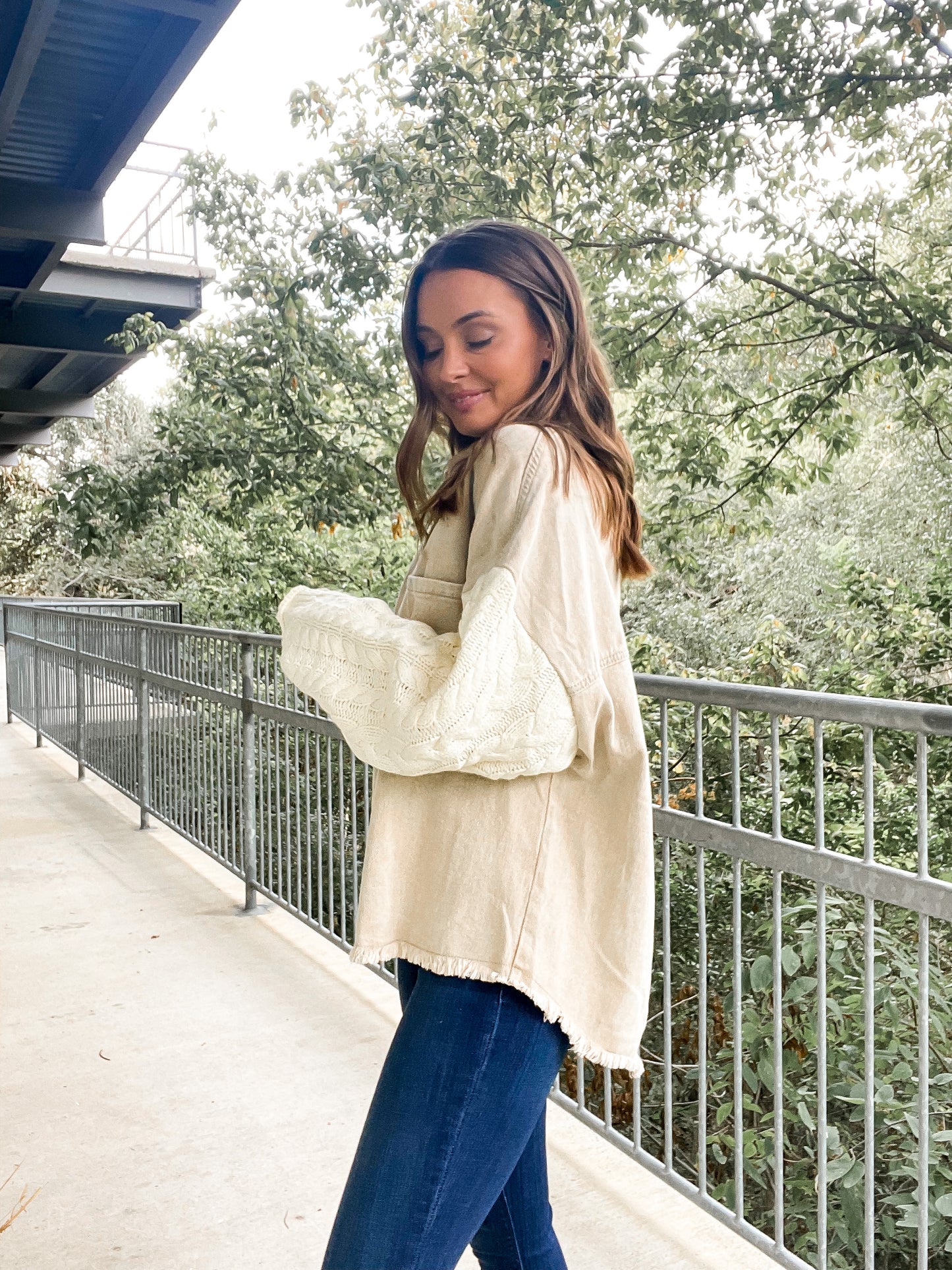 Knit Sleeve Shacket