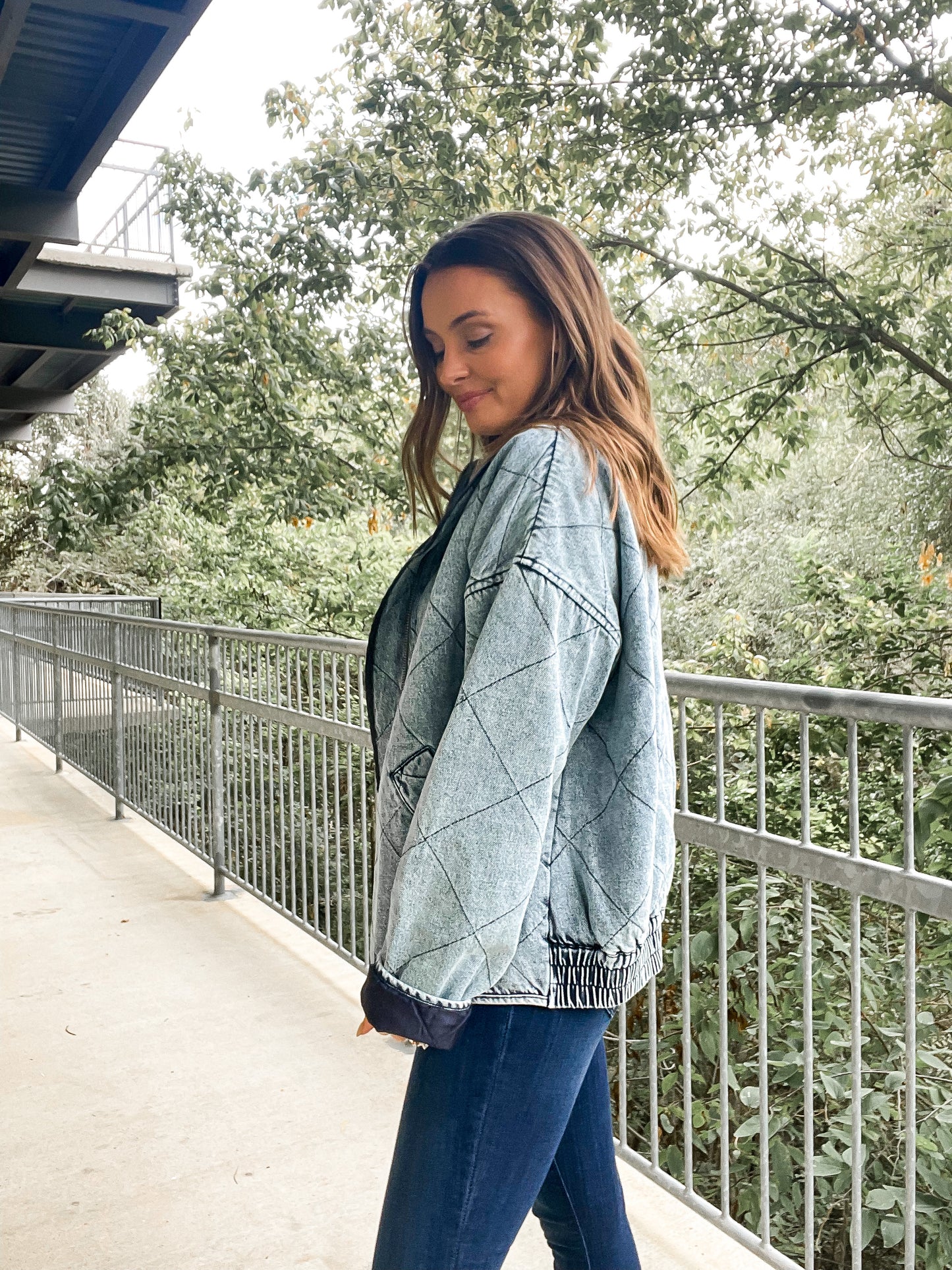 Quilted Denim Jacket