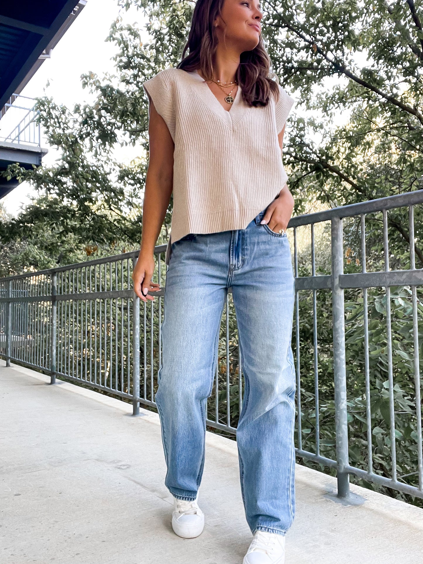 V-Neck Sweater Set