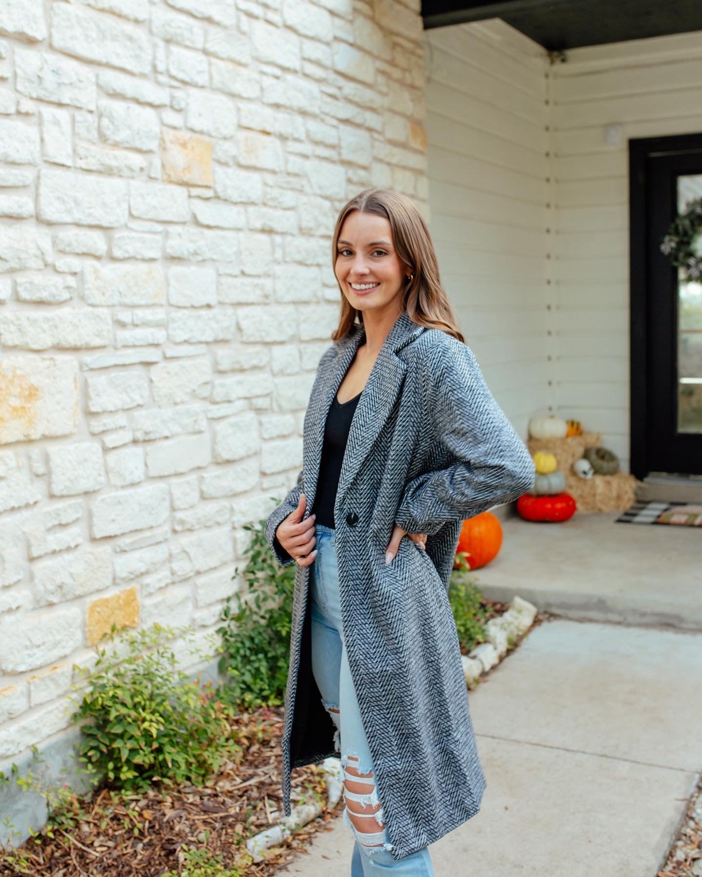 Tweed Long Coat
