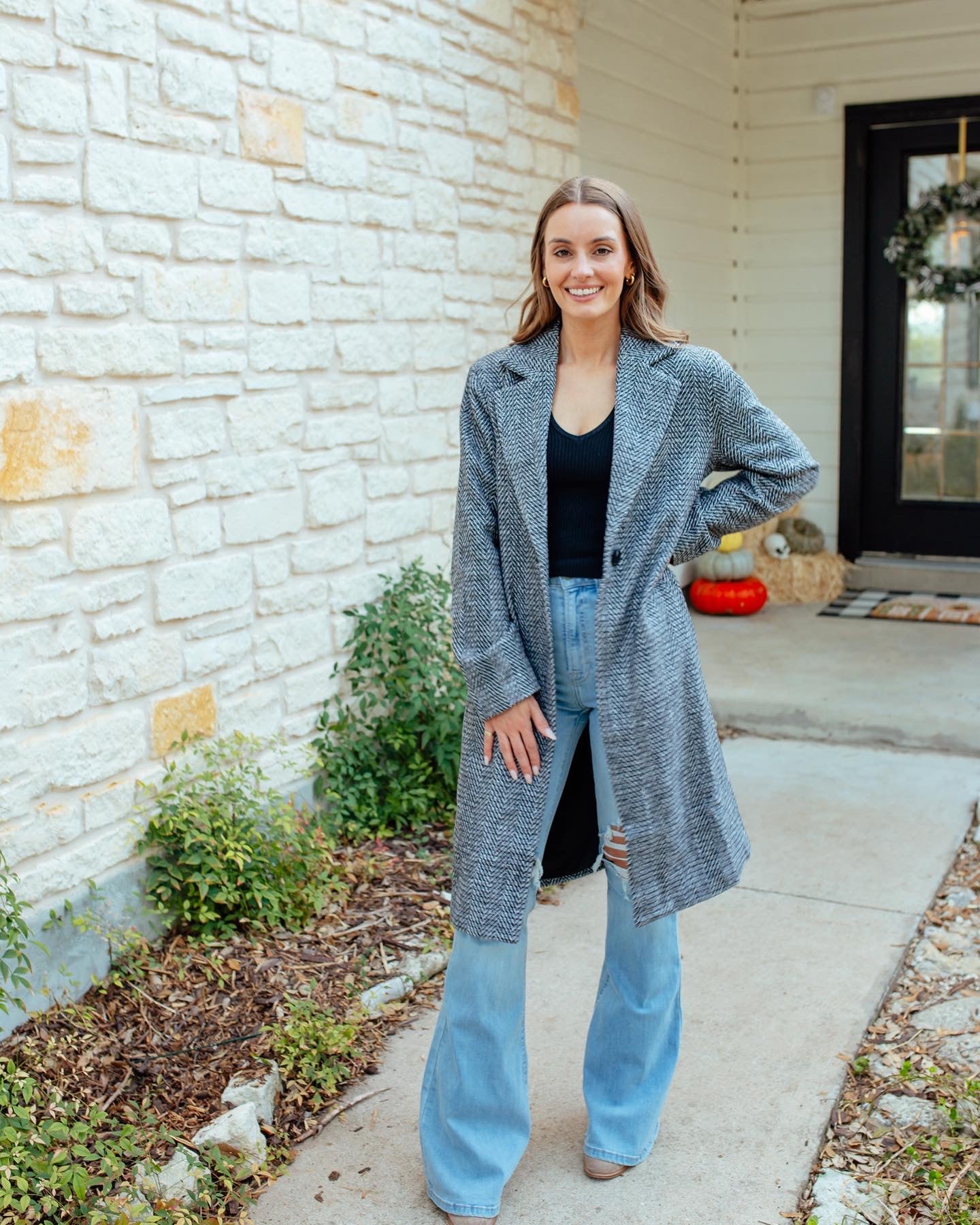 Tweed Long Coat