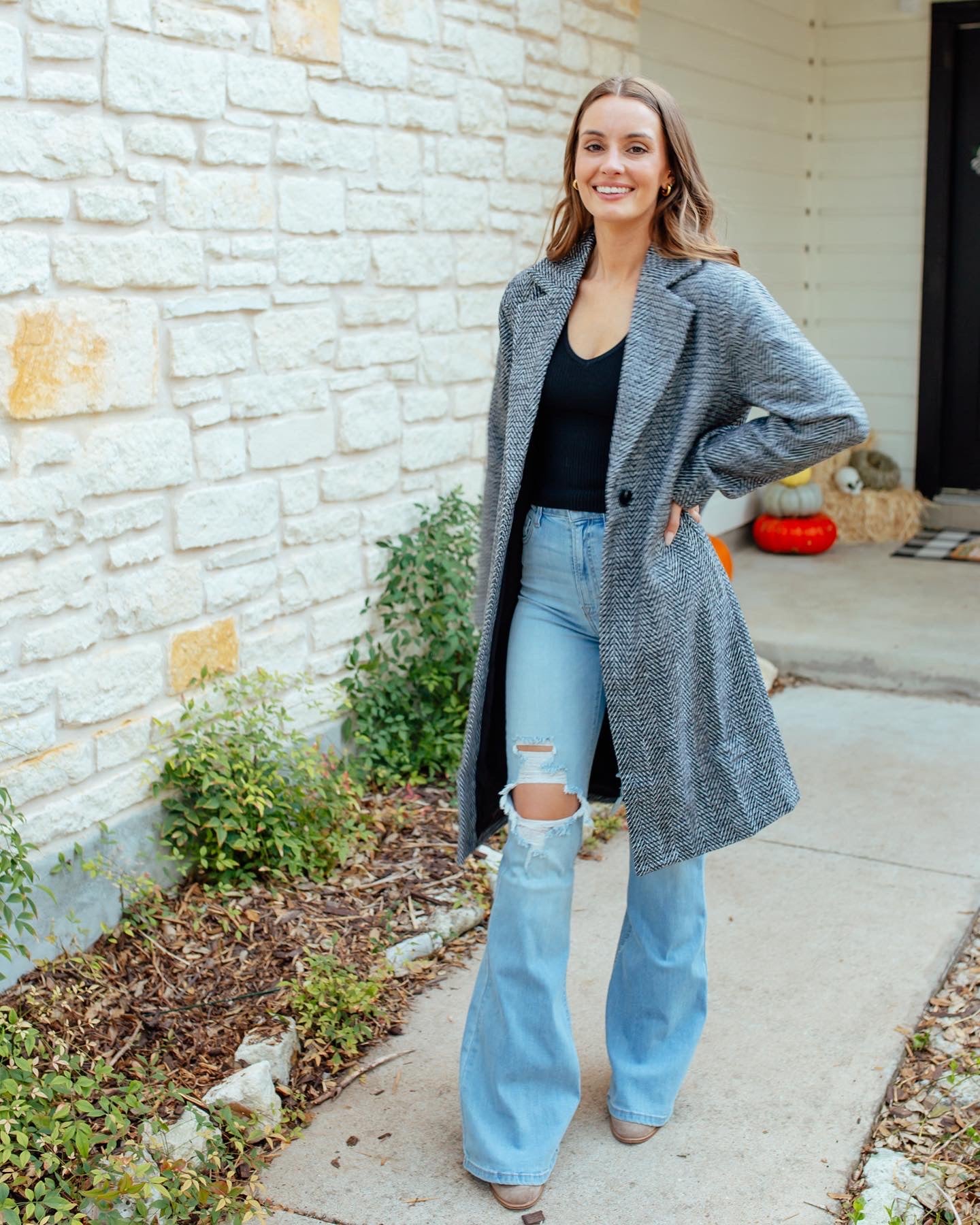 Tweed Long Coat