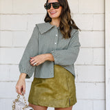 Peter Pan Button Blouse