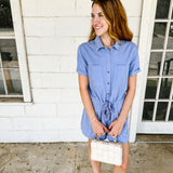 Blueberry Button Romper