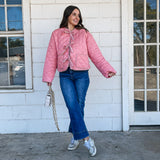 Pink Bow Tie Quilt Jacket