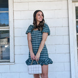 Plaid Puff Dress
