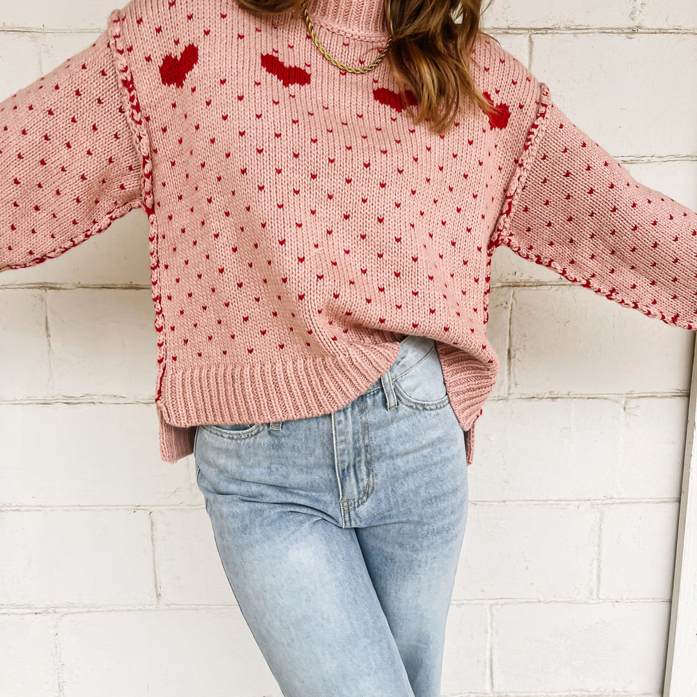 
                      
                        Heart Knit Sweater
                      
                    