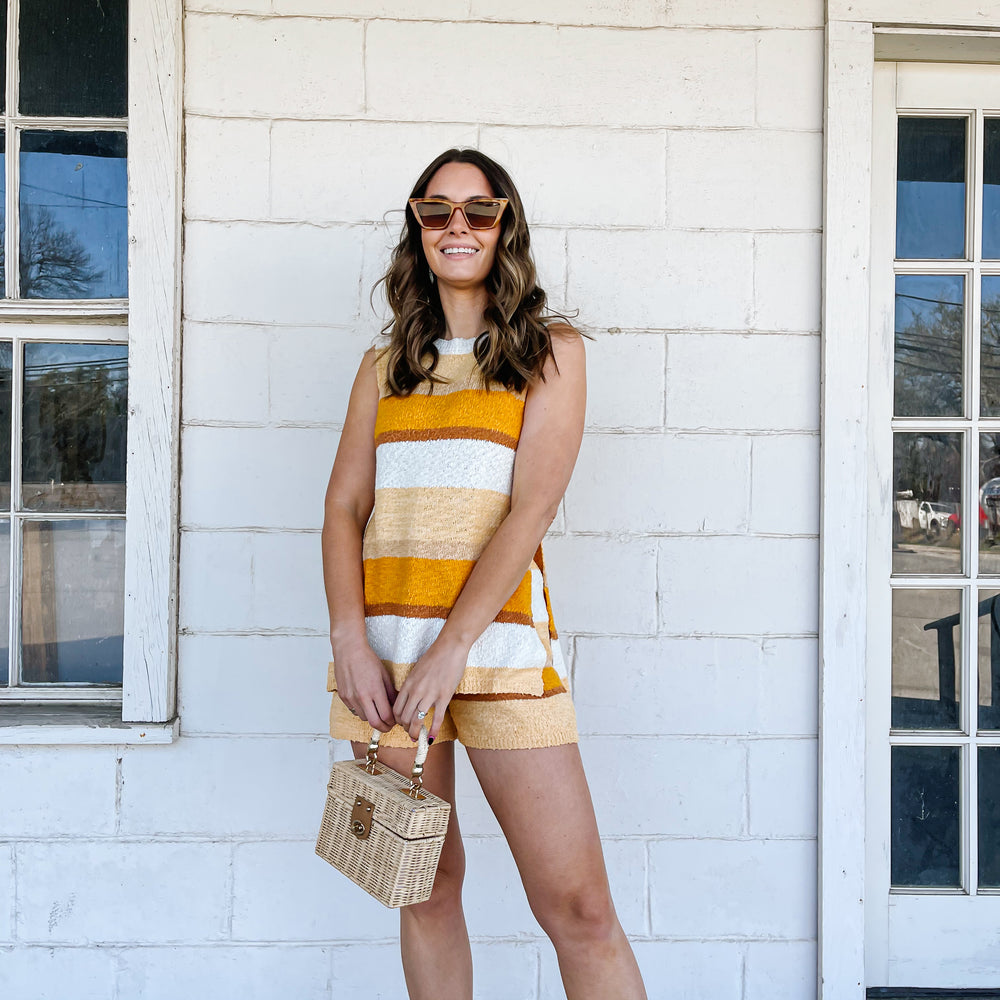 
                      
                        Creamsicle Striped Knit Set
                      
                    