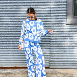Floral Blue Cozy Set